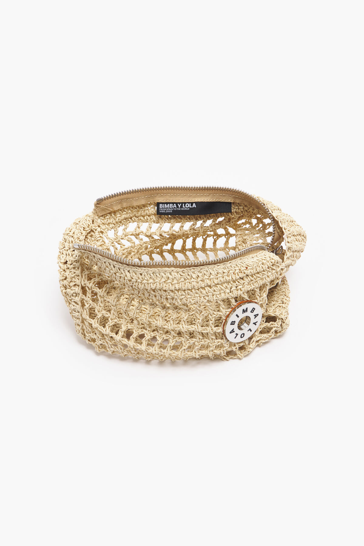 Bolso hobo S rafia natural