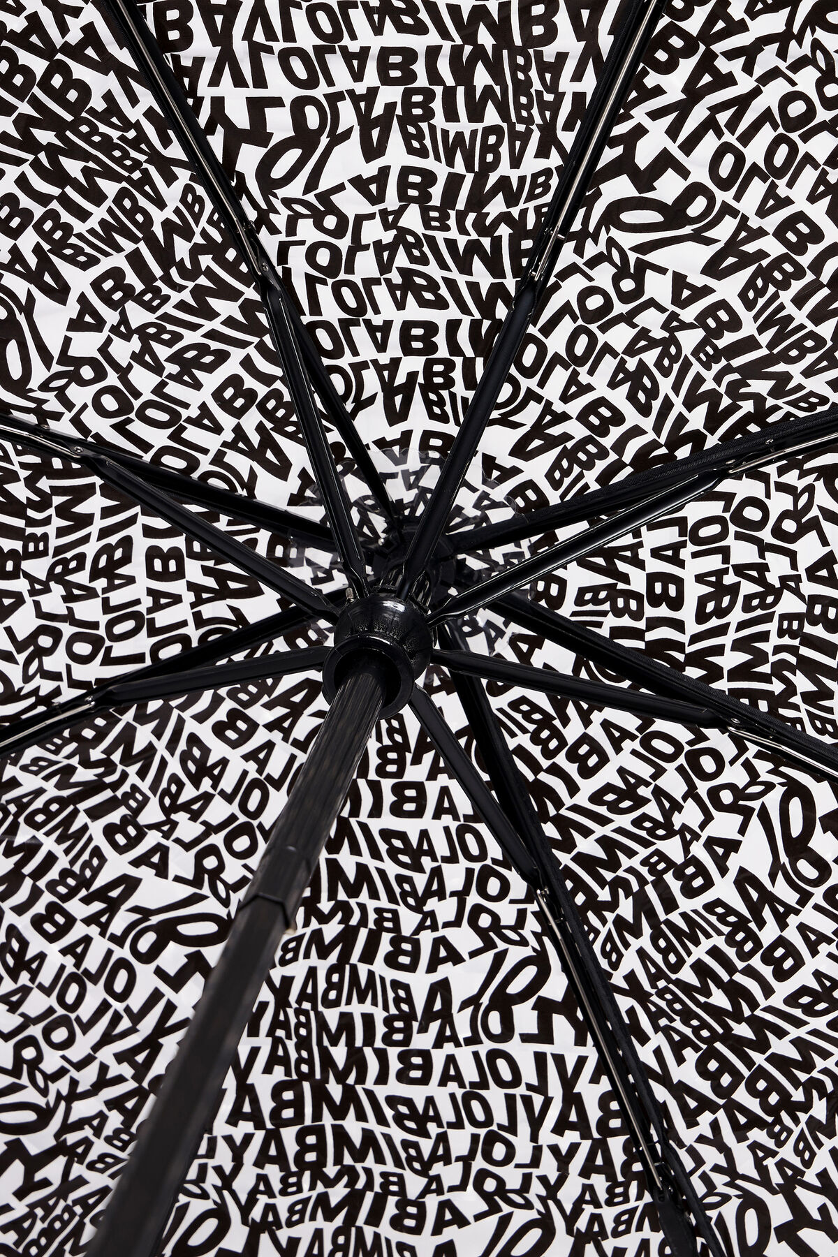 Paraguas vinilo logo negro