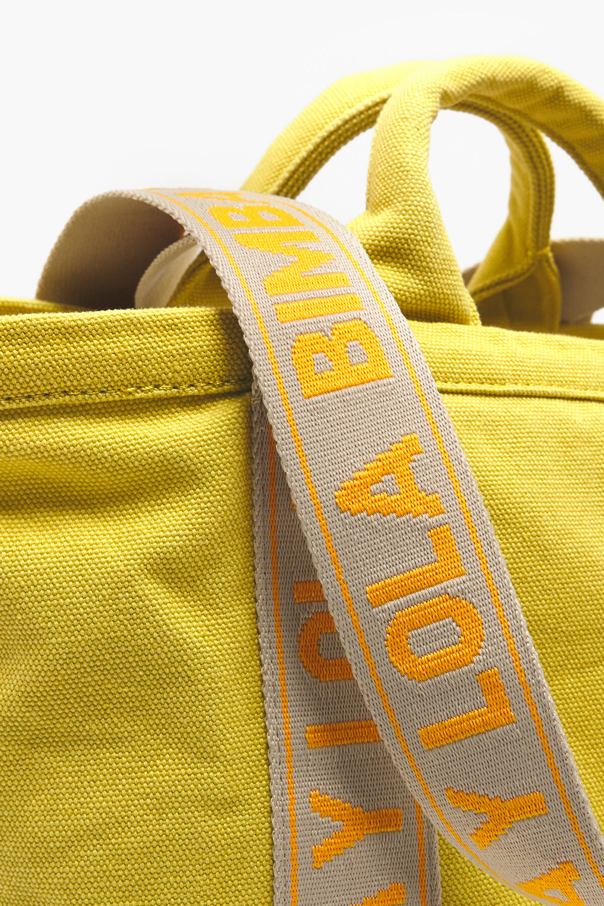 Bolsa shopper S canvas amarillo