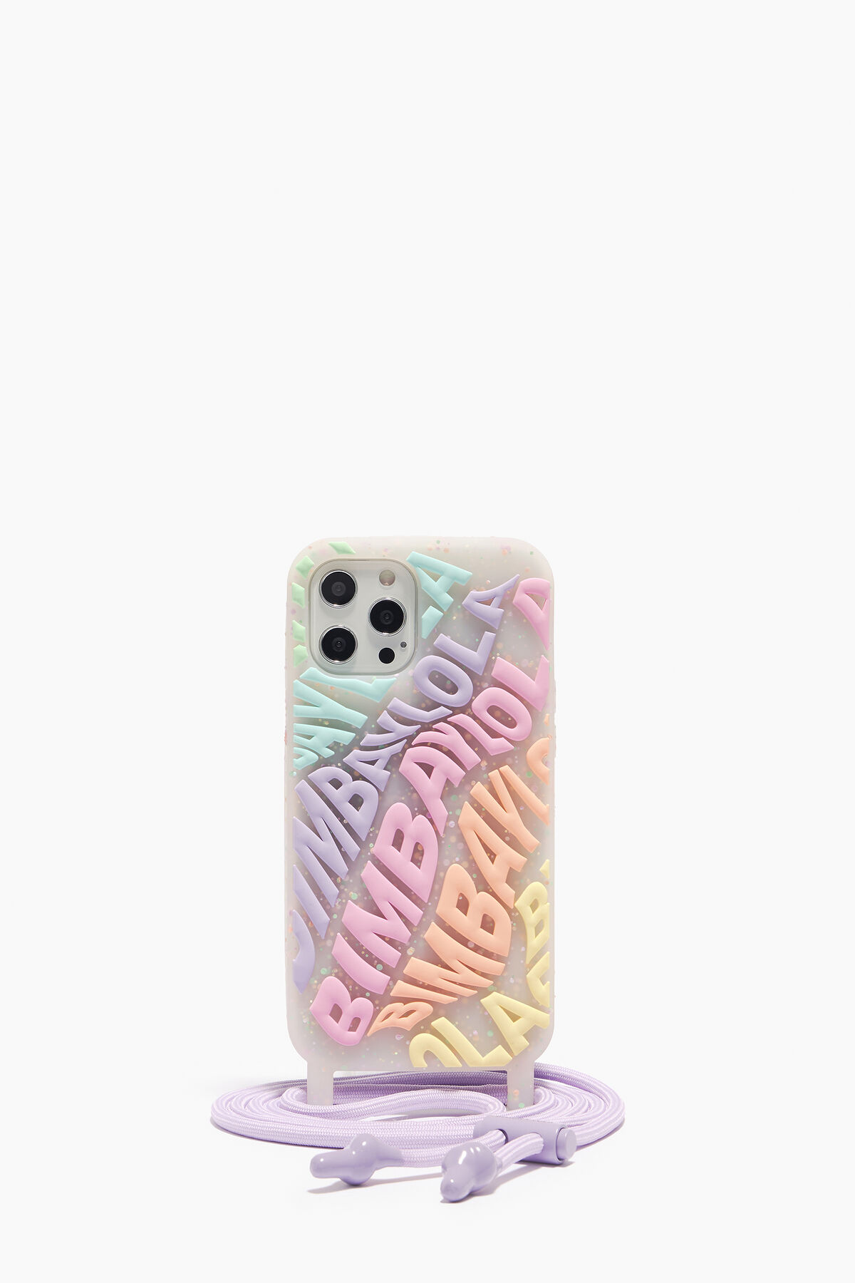 Funda iPhone 12 Pro Max transparente logo multicolor