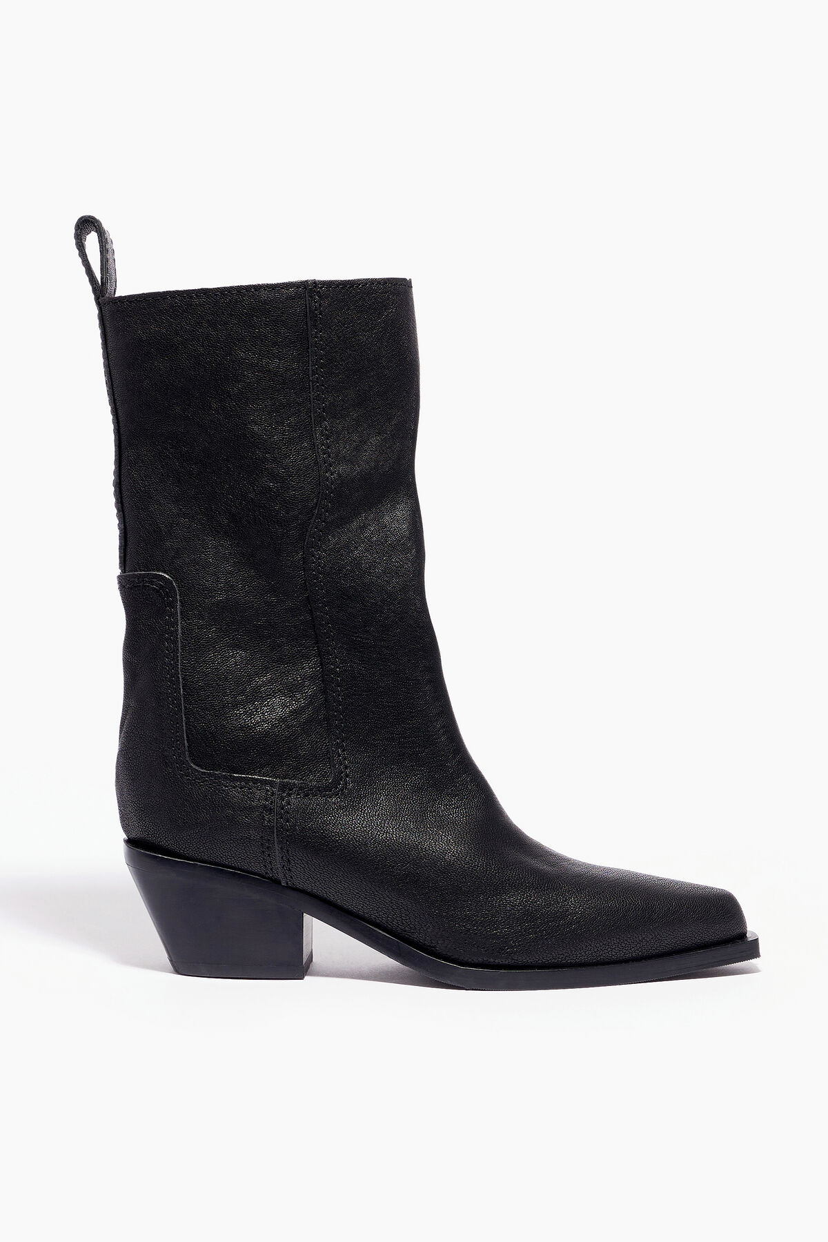 Botín campero piel negro