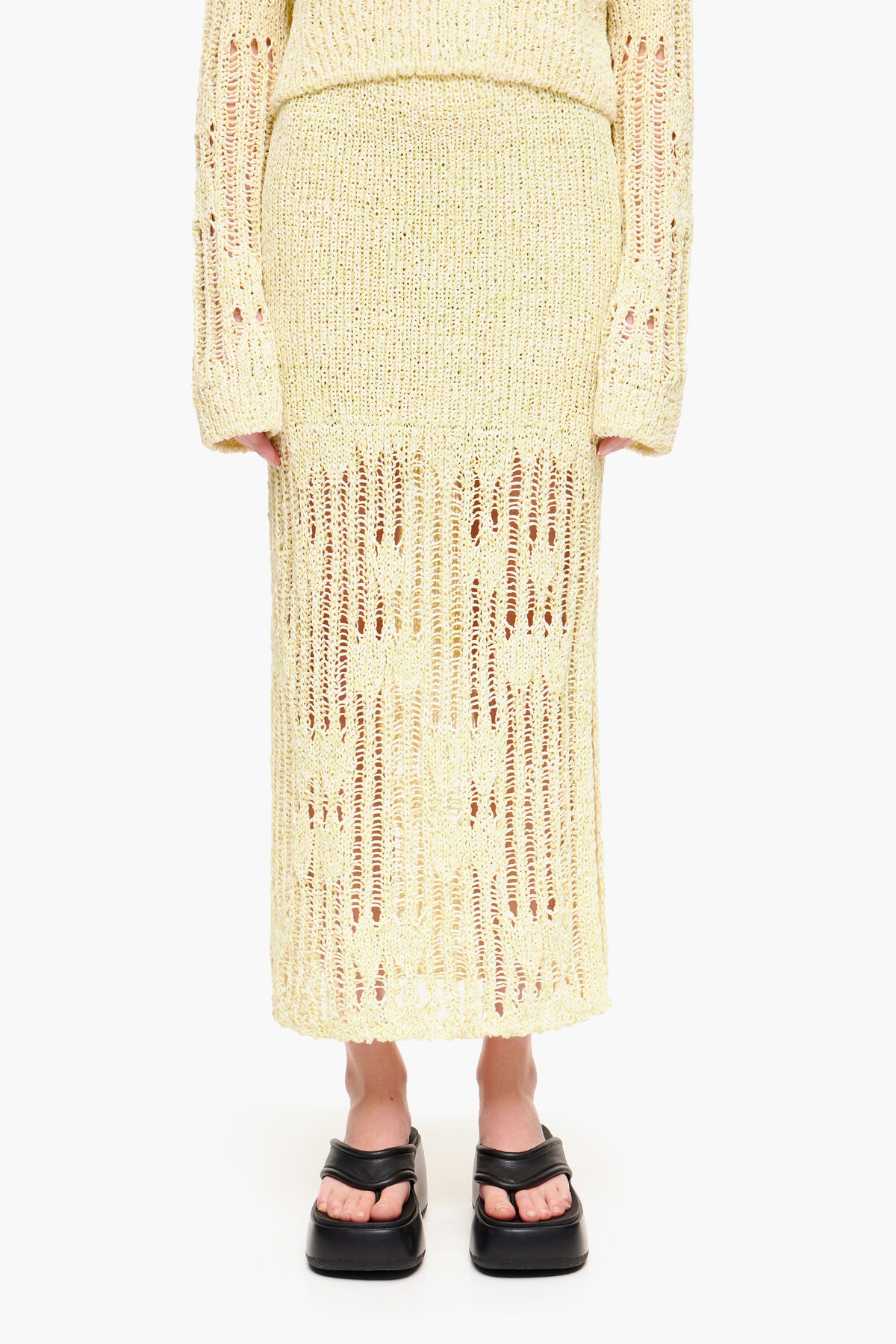 Falda punto midi lima