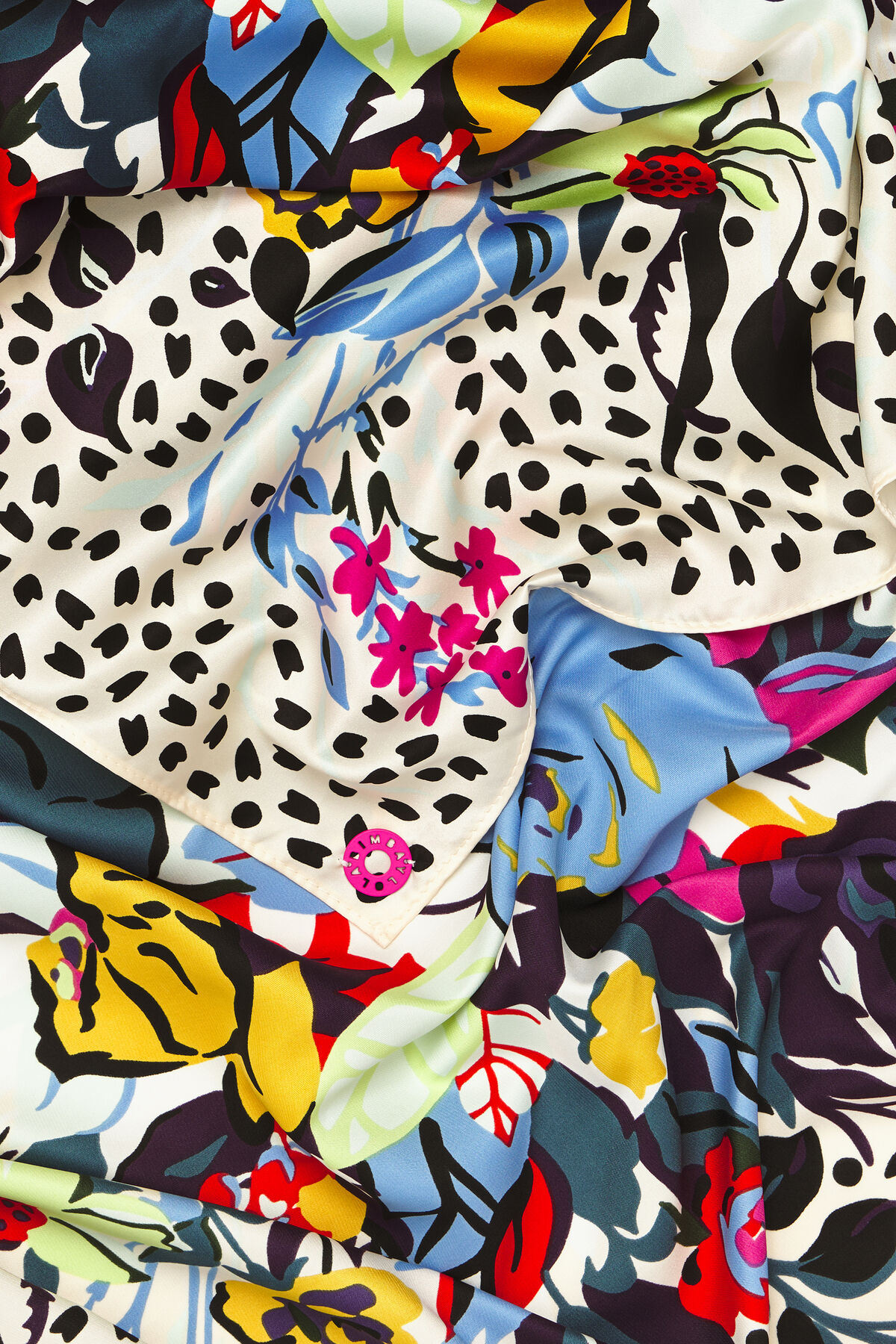 Pañuelo jarrón flores vainilla