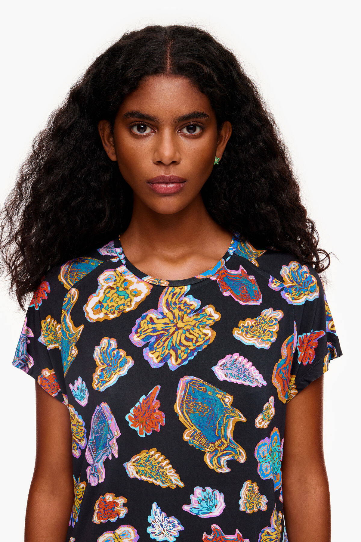 Vestido corto Fish Sea negro