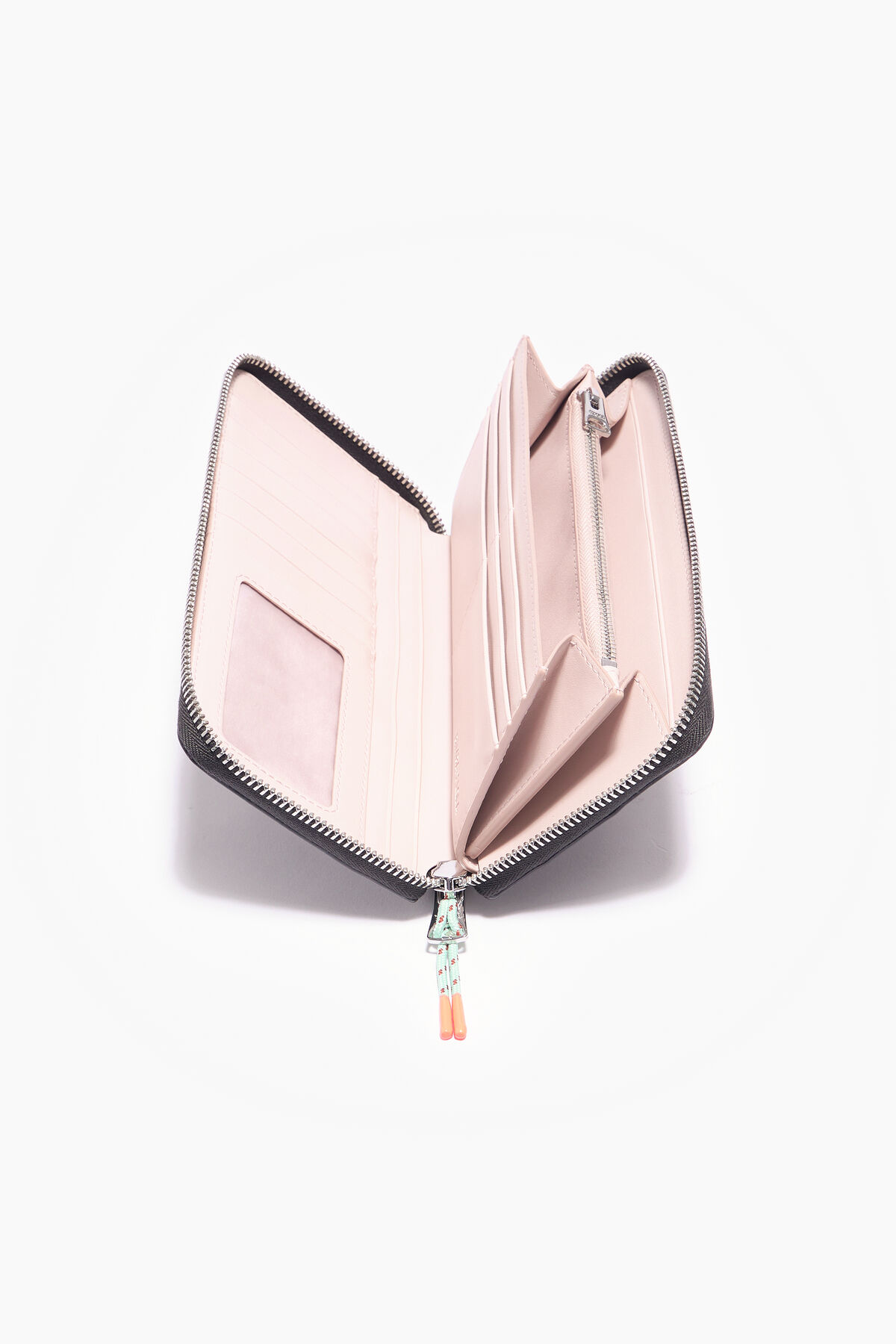 Billetera libro charol negra