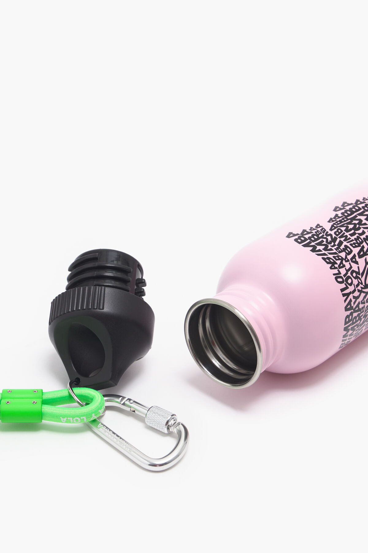 Botella acero inoxidable Bimba Ola rosa claro