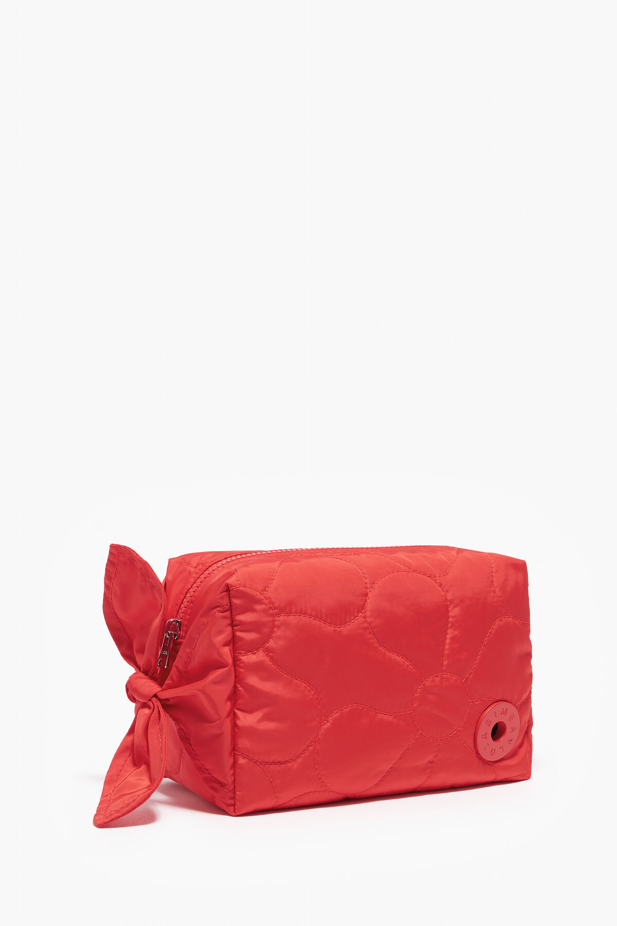 Neceser rectangular L nylon tomate