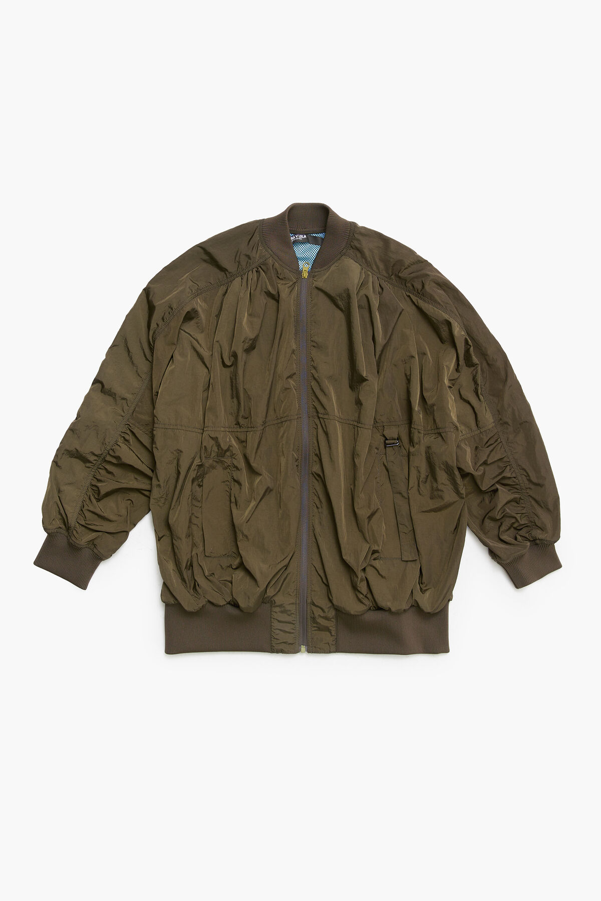 Cazadora bomber nylon caqui