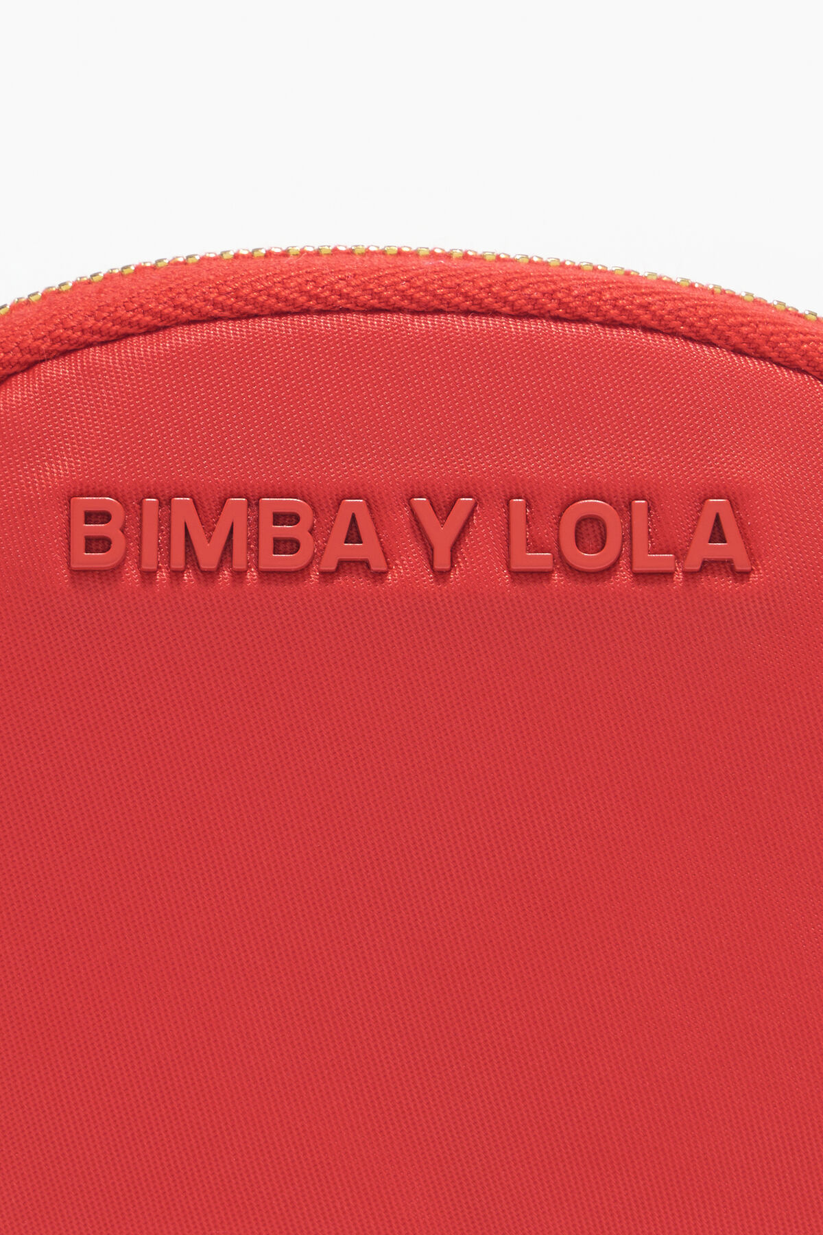 Monedero ovalado nylon rojo