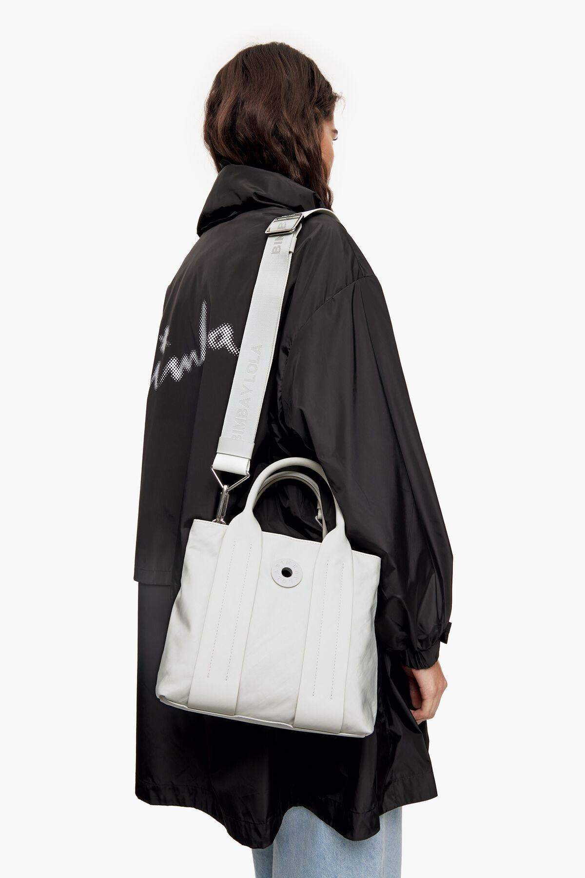 Bolso tote S nylon gris