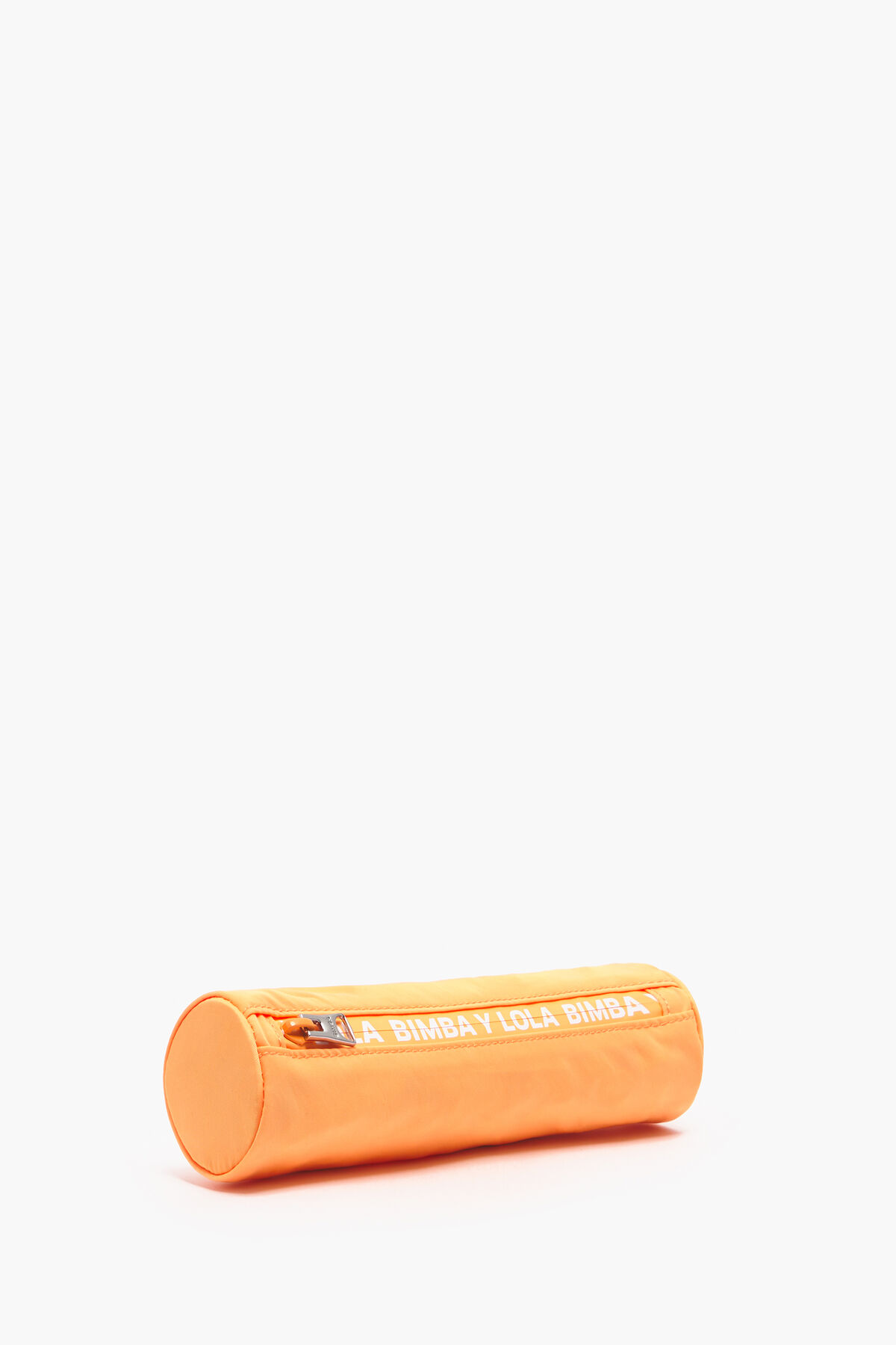 Estuche cilíndrico nylon naranja