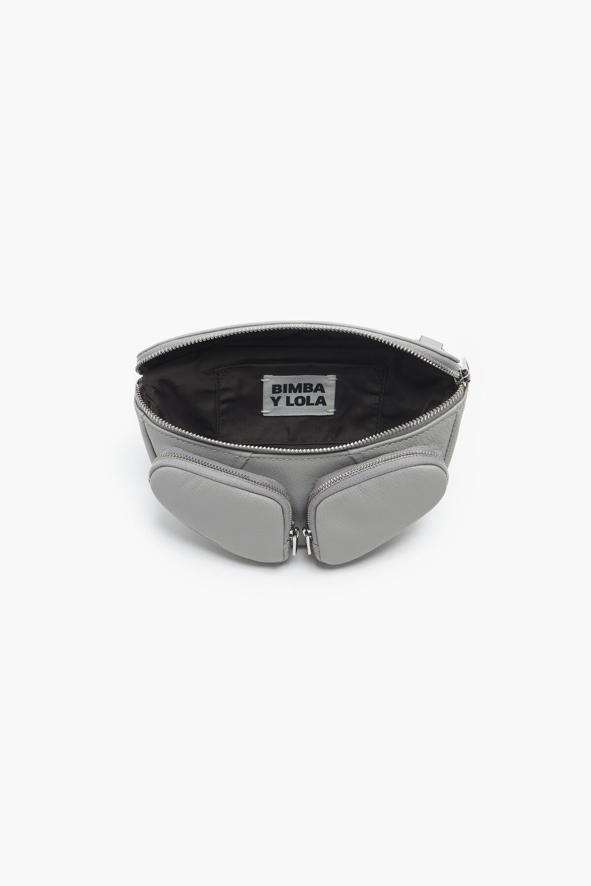 Bolso riñonera Pocket XS piel gris
