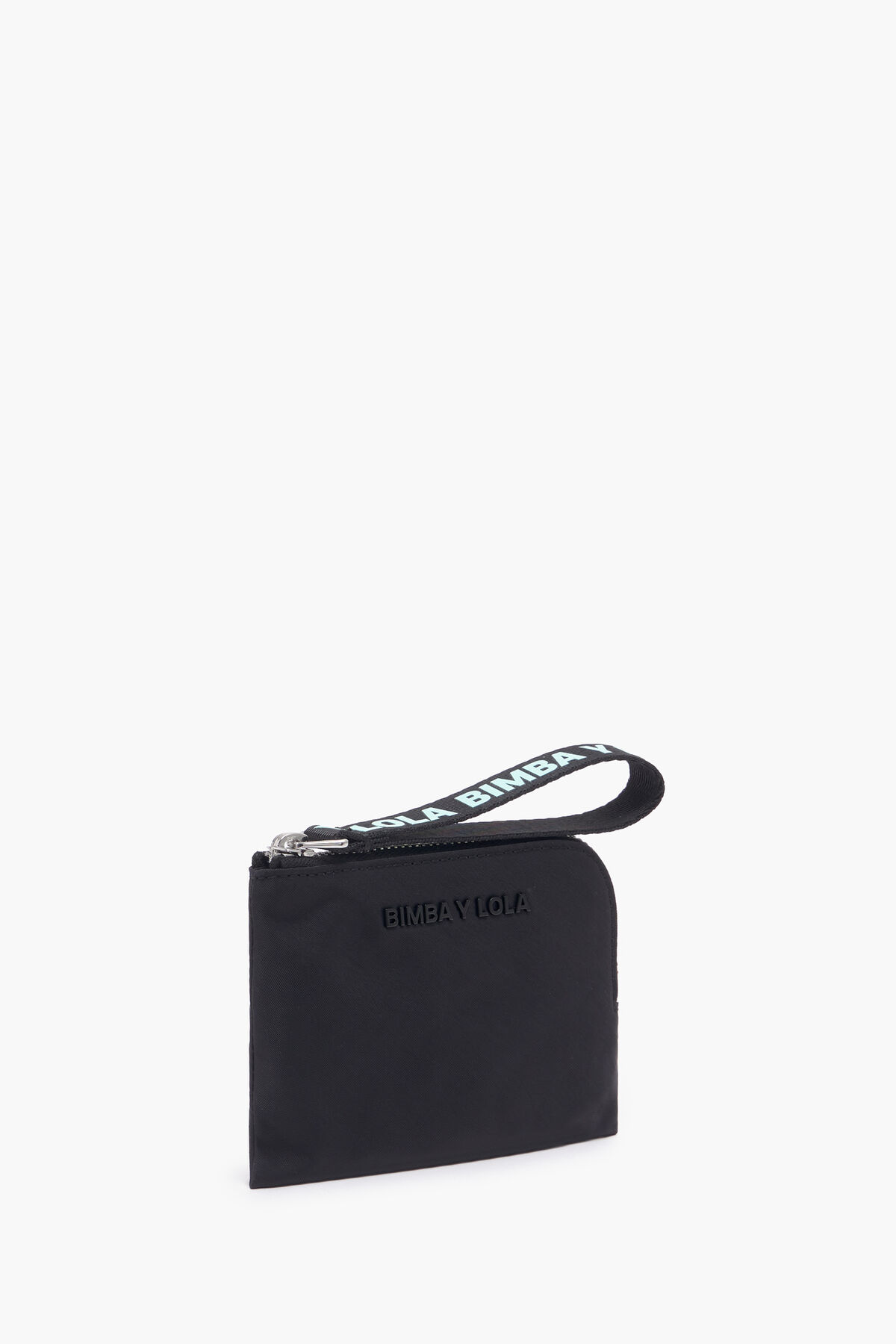 Monedero curvo nylon negro