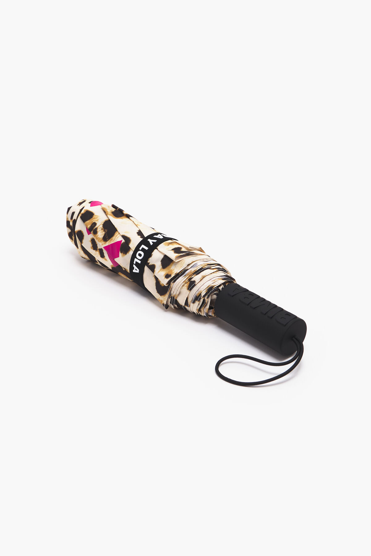 Paraguas plegable estampado leopardo