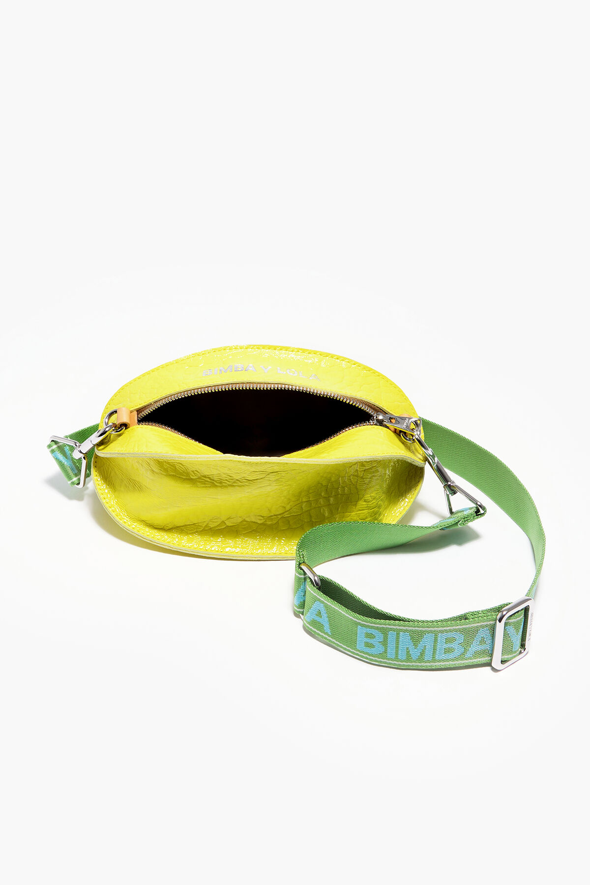 Bolso Pelota S piel amarillo