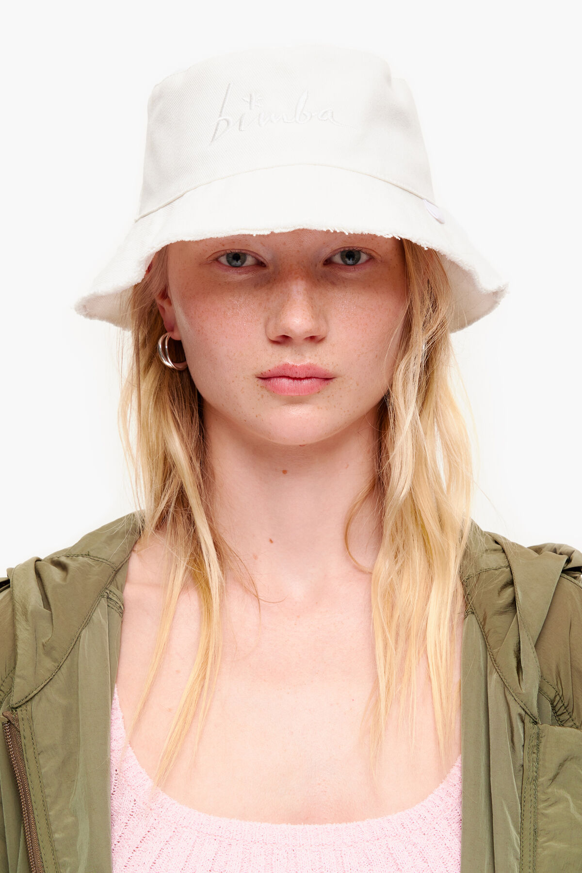 Gorro bucket algodón blanco