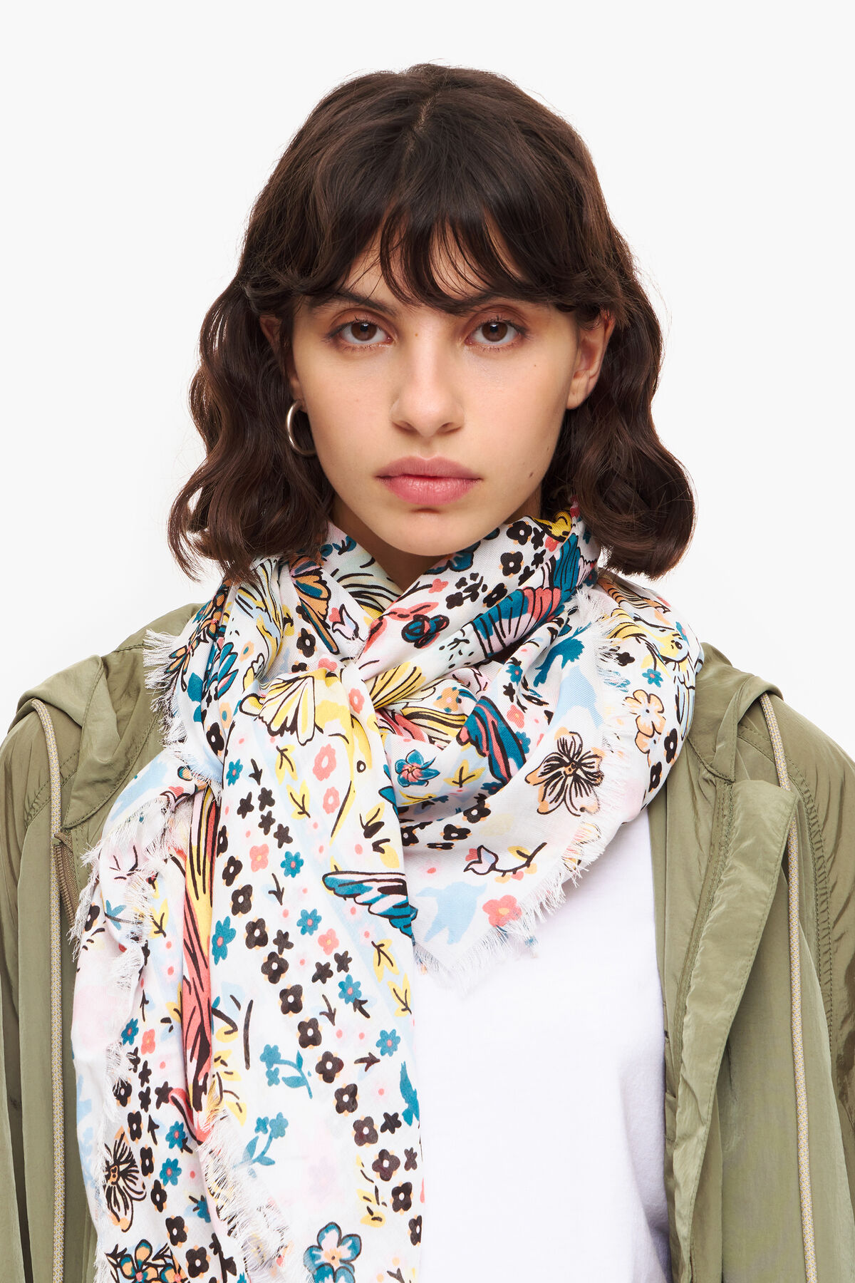 Chal pájaros blanco