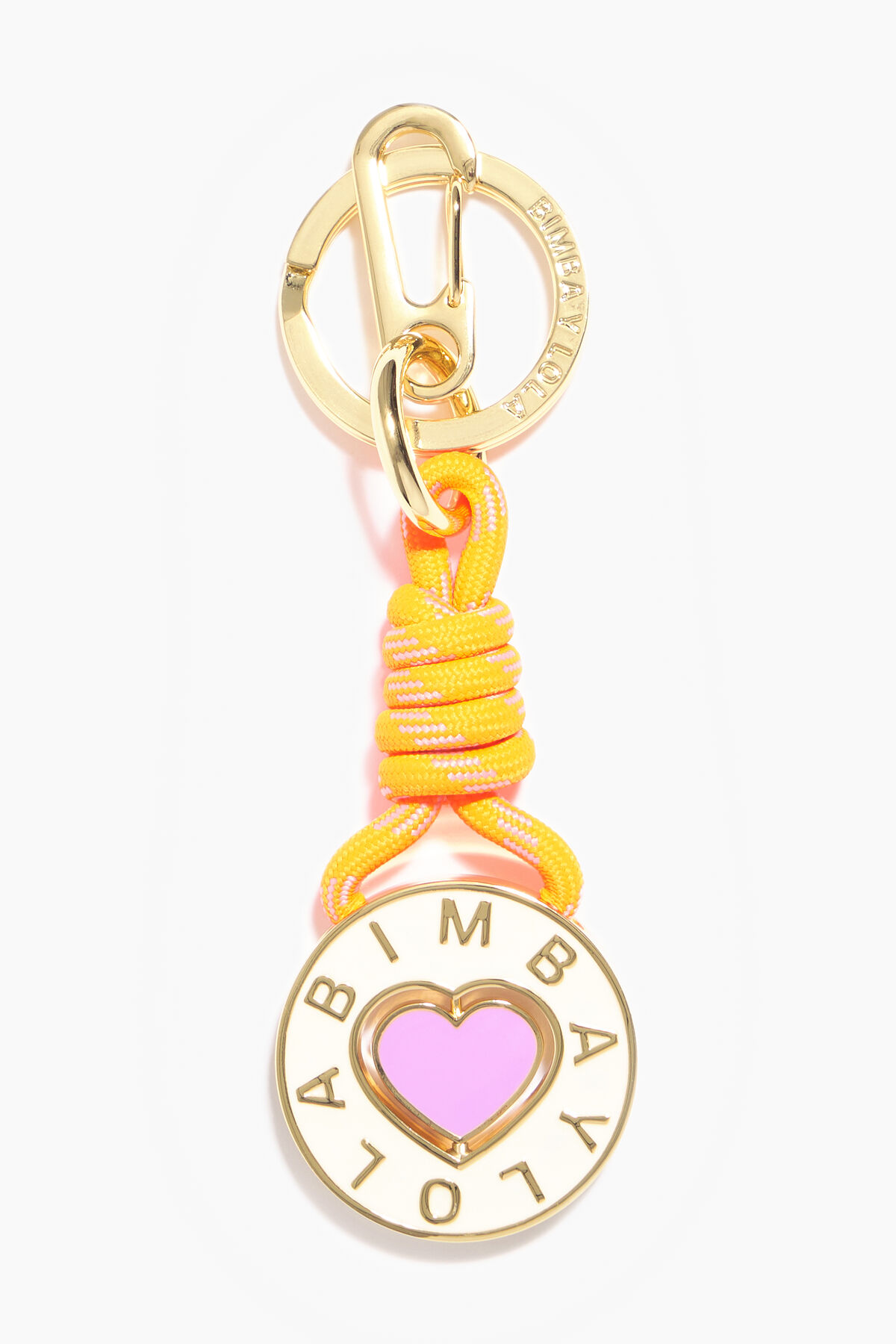 Llavero cirCuñar corazón marfil