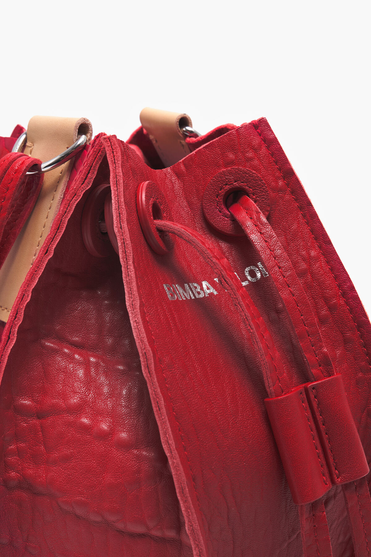 Bolso saca Pelota M piel rojo