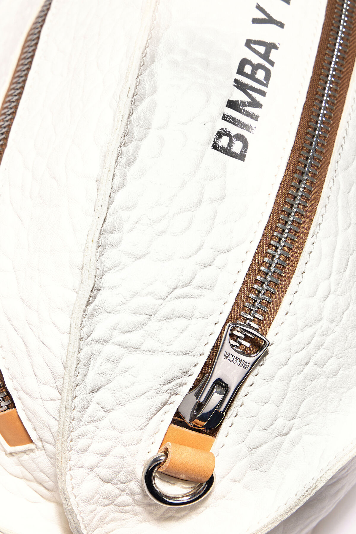 Bolso Pelota L piel blanco