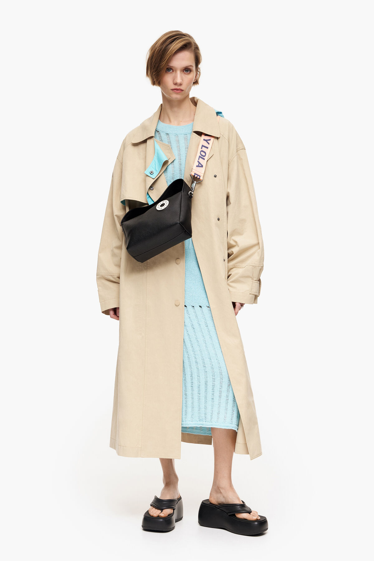 Bolso hobo M piel negro