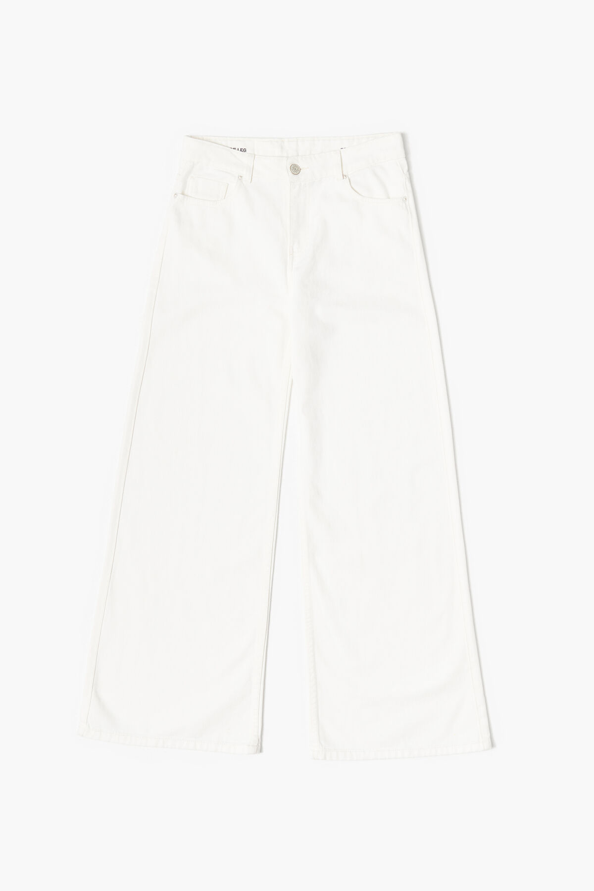 WIDE LEG - Vaquero ancho blanco