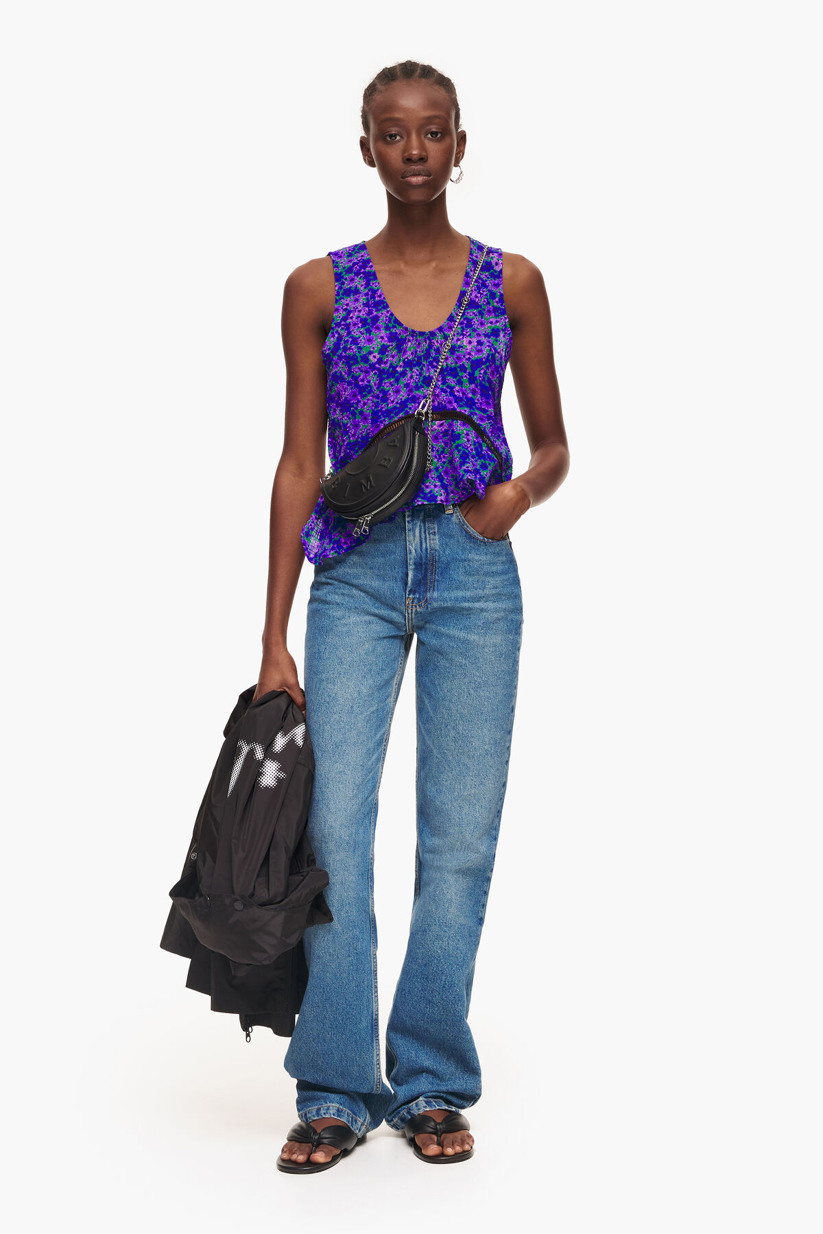 Top mini print Flowers Full