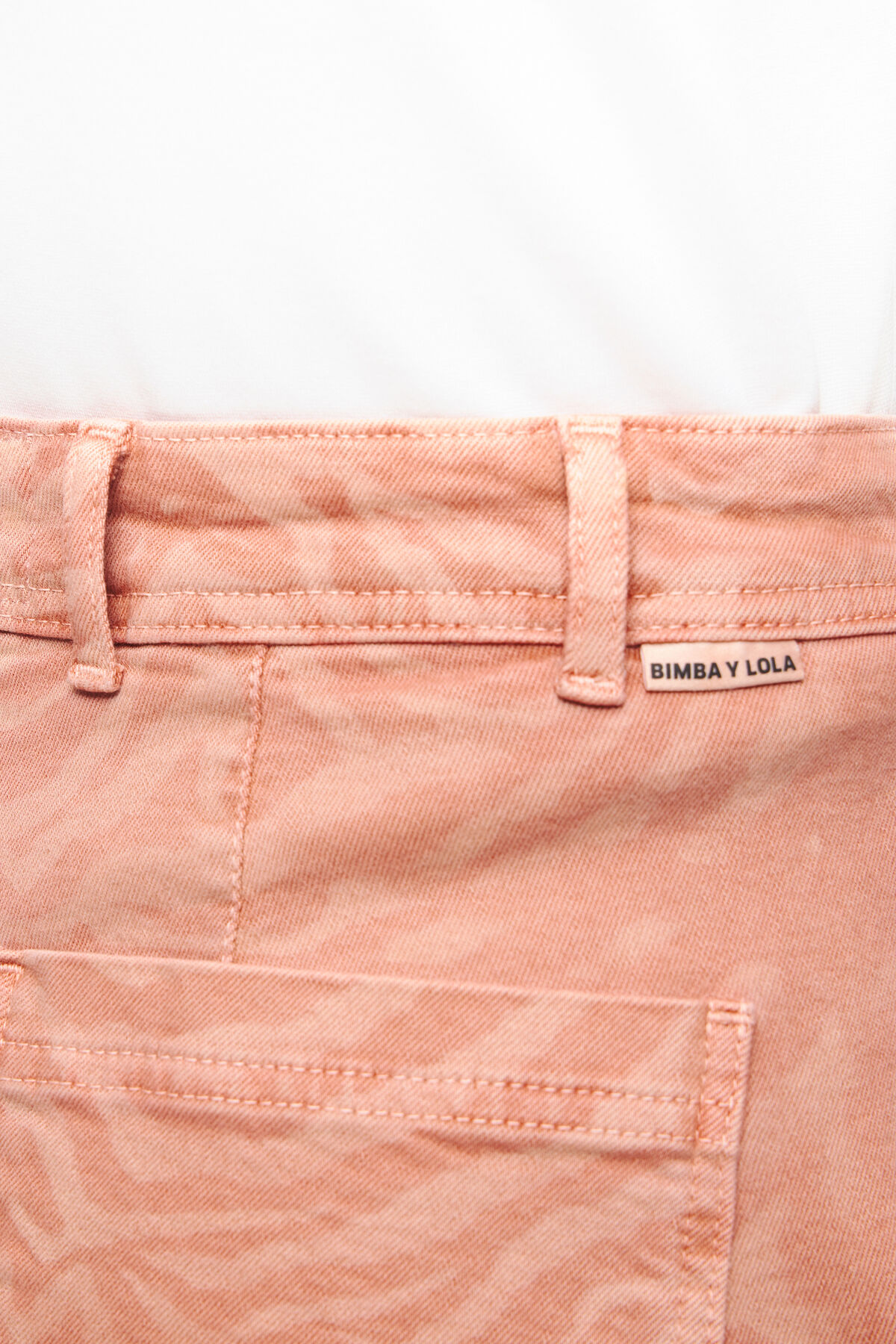 CULOTTE - Vaquero alto print Tiger albaricoque