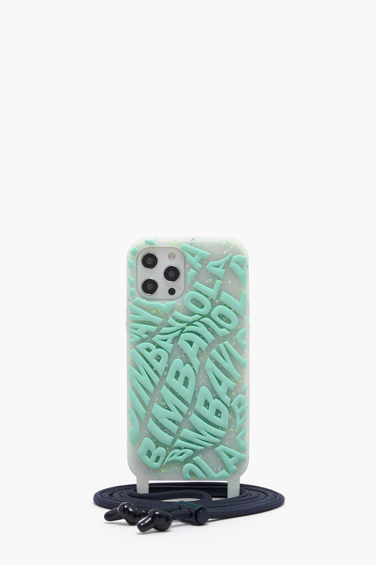 Funda iPhone 12 Pro Max transparente logo aguamarina