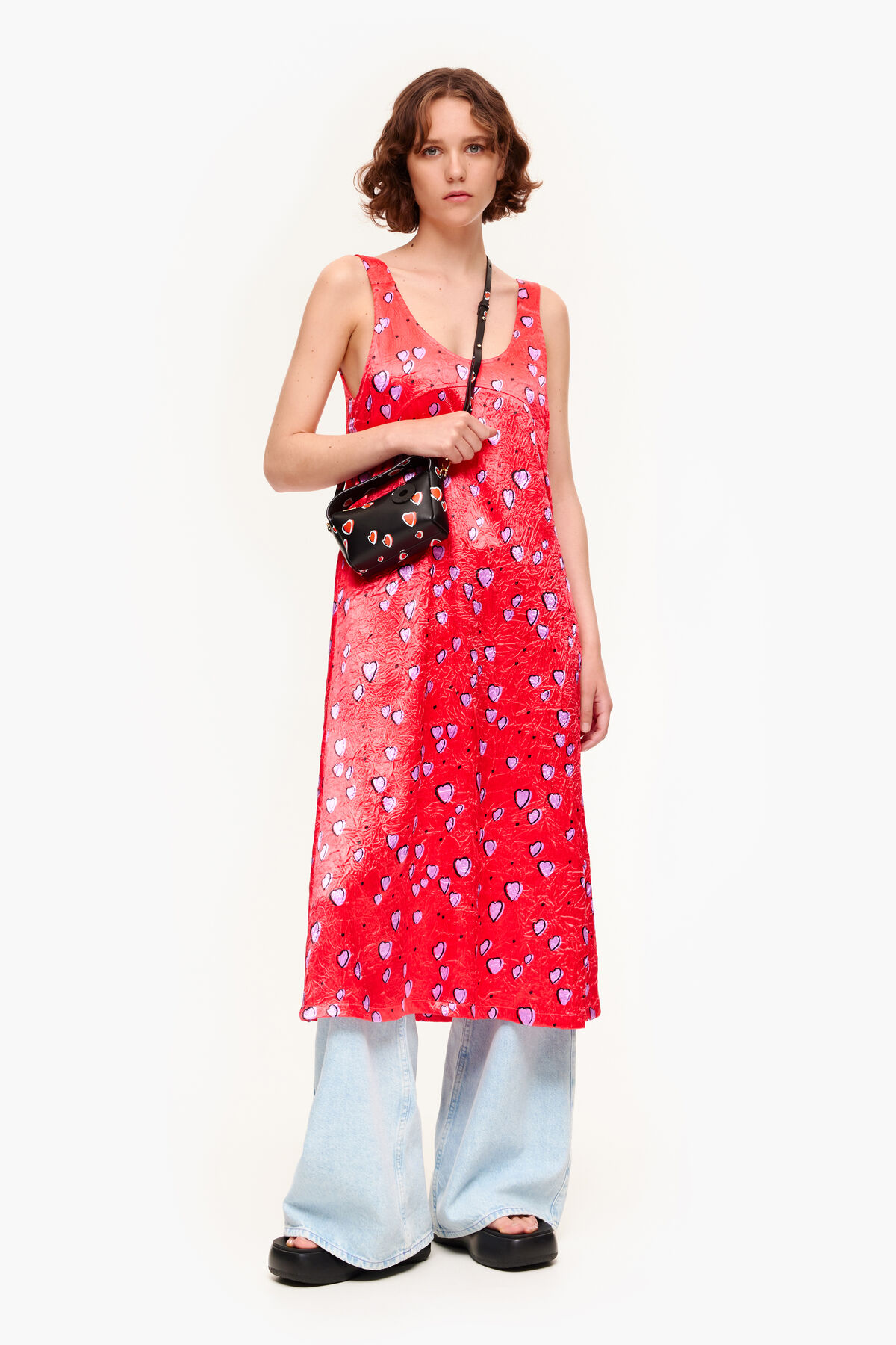 Vestido print Small Heart rojo