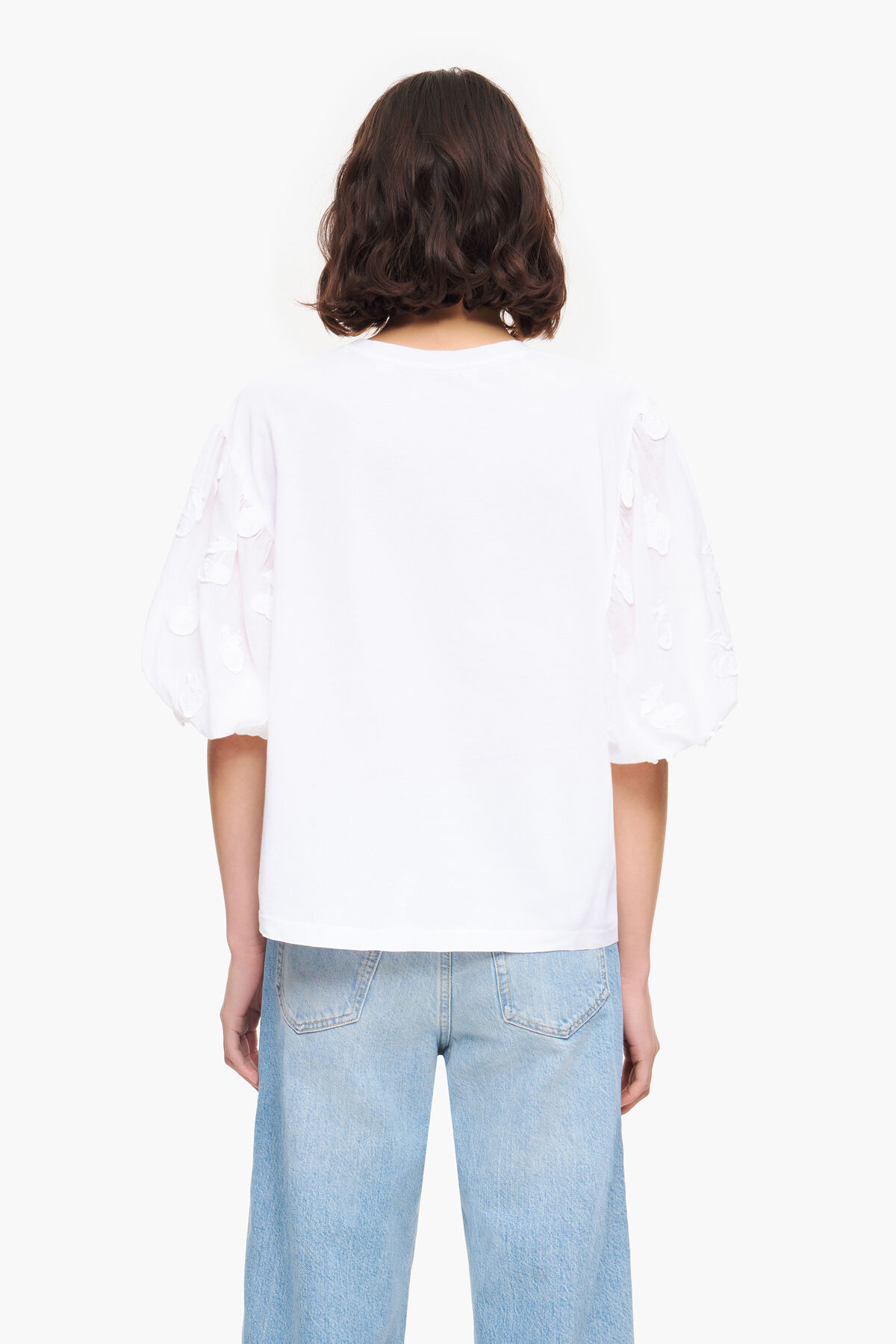 Camiseta doble tejido blanca