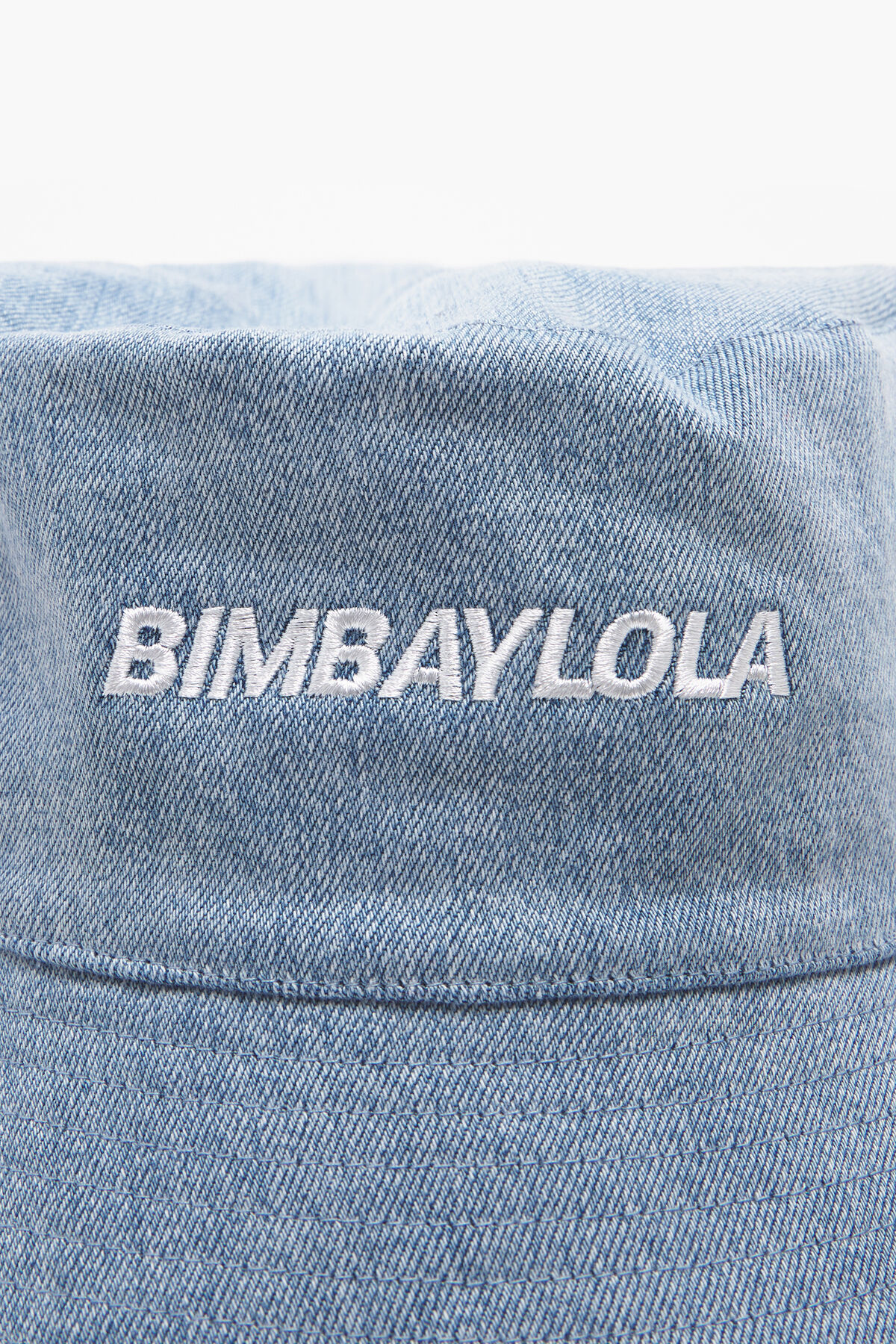 Gorro bucket denim logo