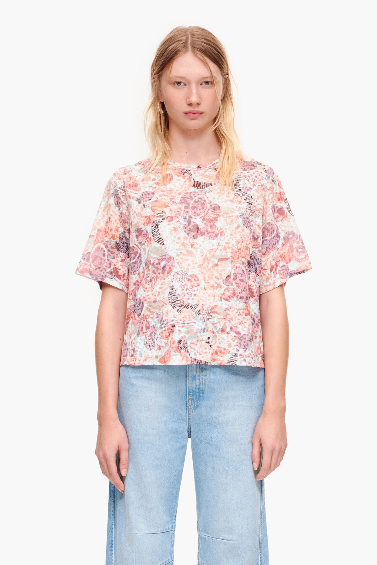 Camiseta boxy print Fruits Full