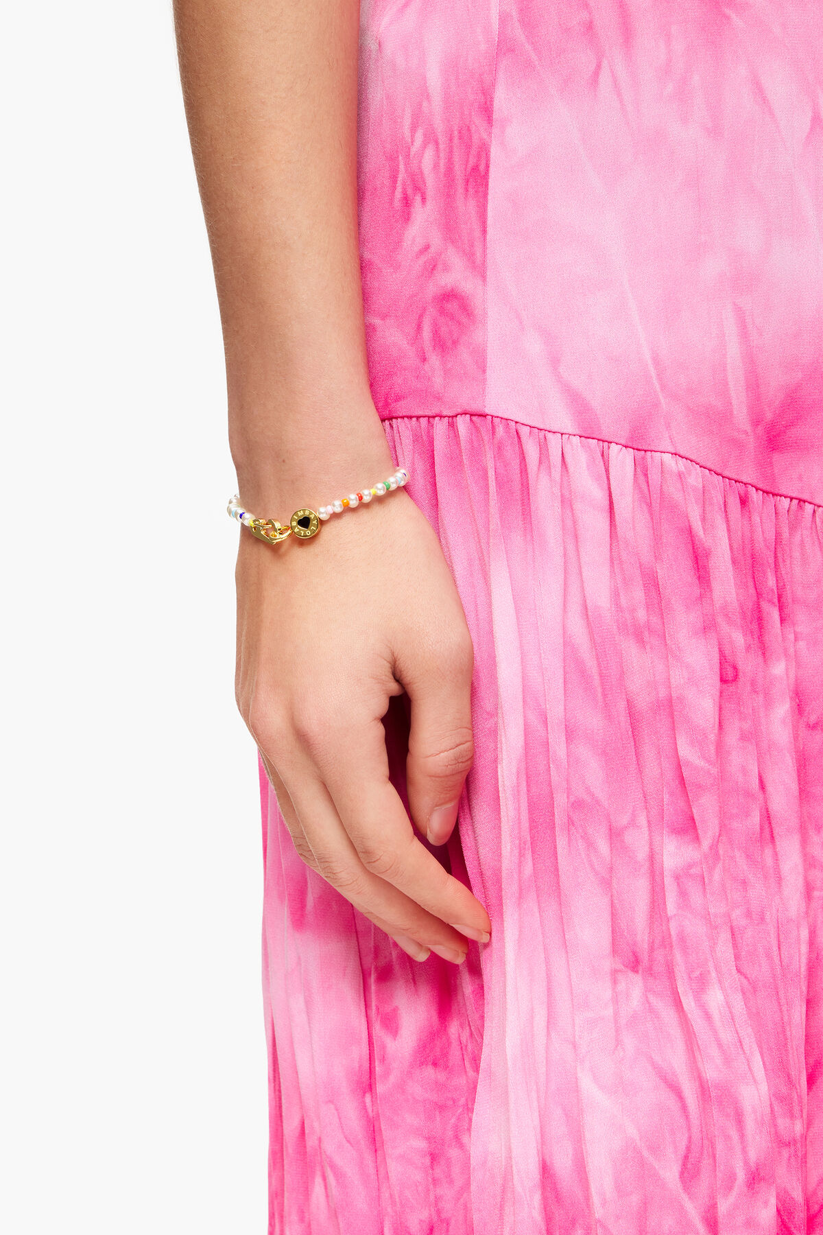 Pulsera perlas y beads multicolor