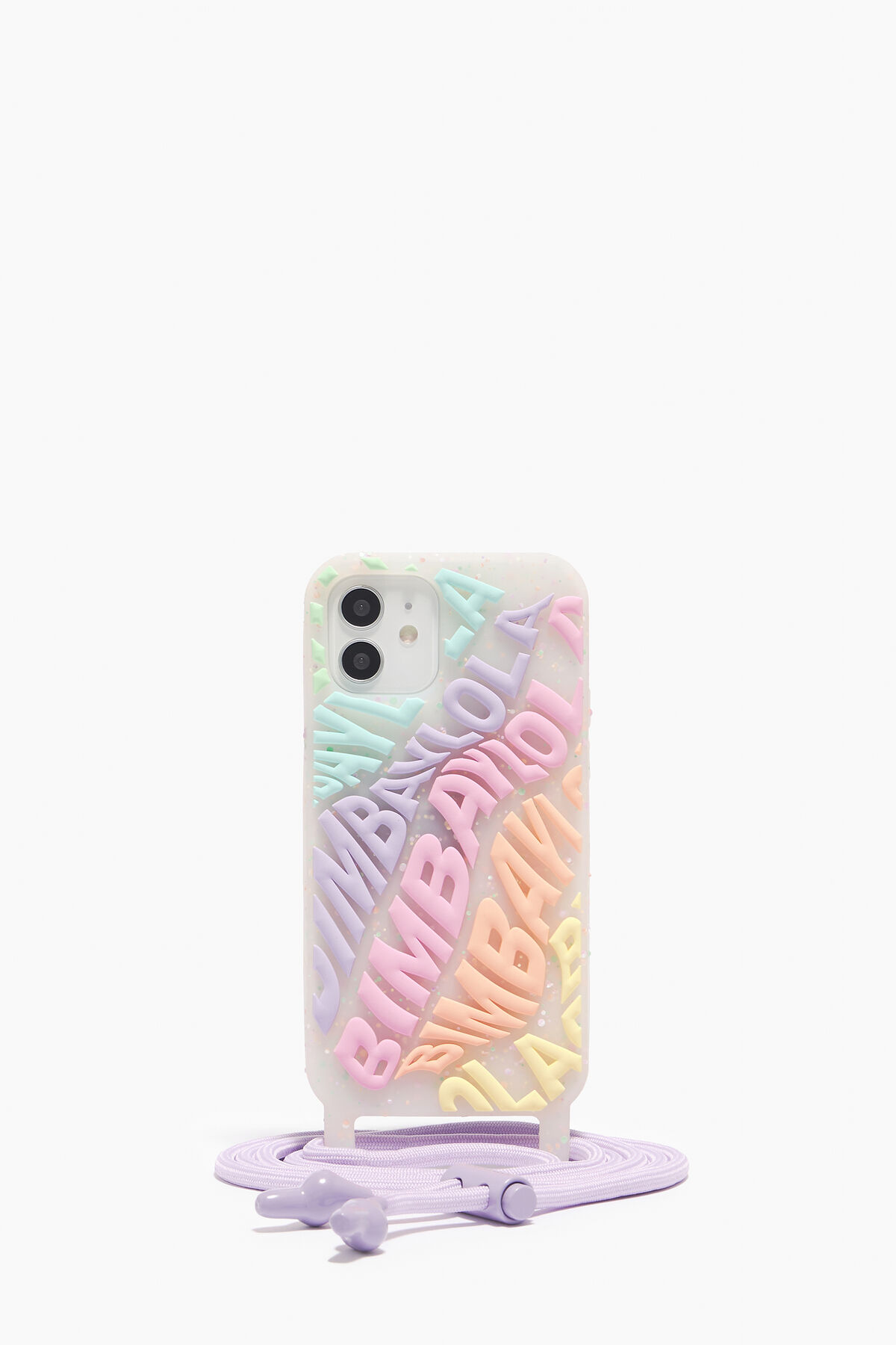 Funda iPhone 12 Pro transparente logo multicolor