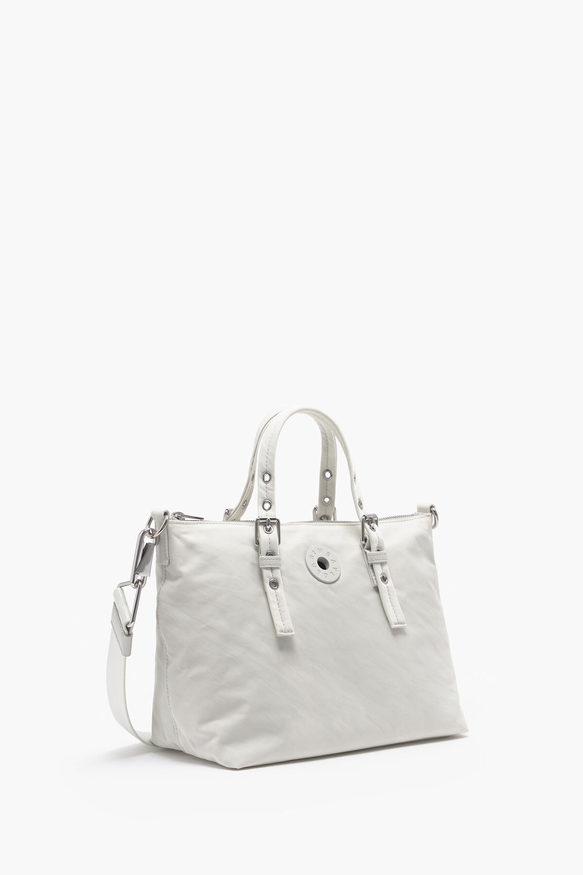 Bolso tote M nylon gris