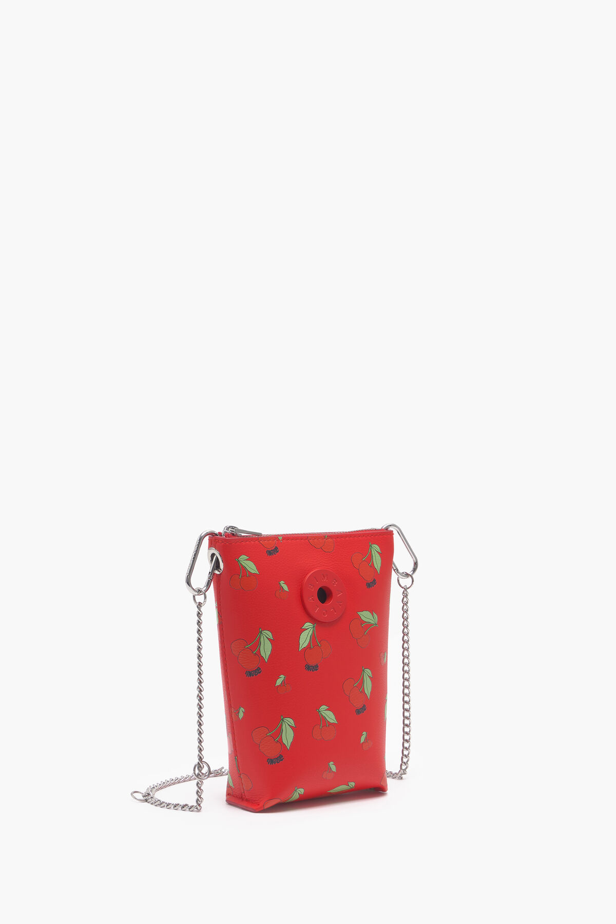 Bolso bandolera XS print Cherries rojo