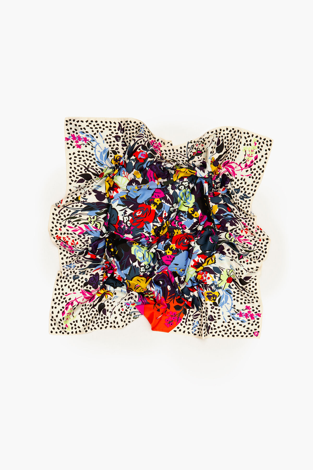 Pañuelo jarrón flores vainilla