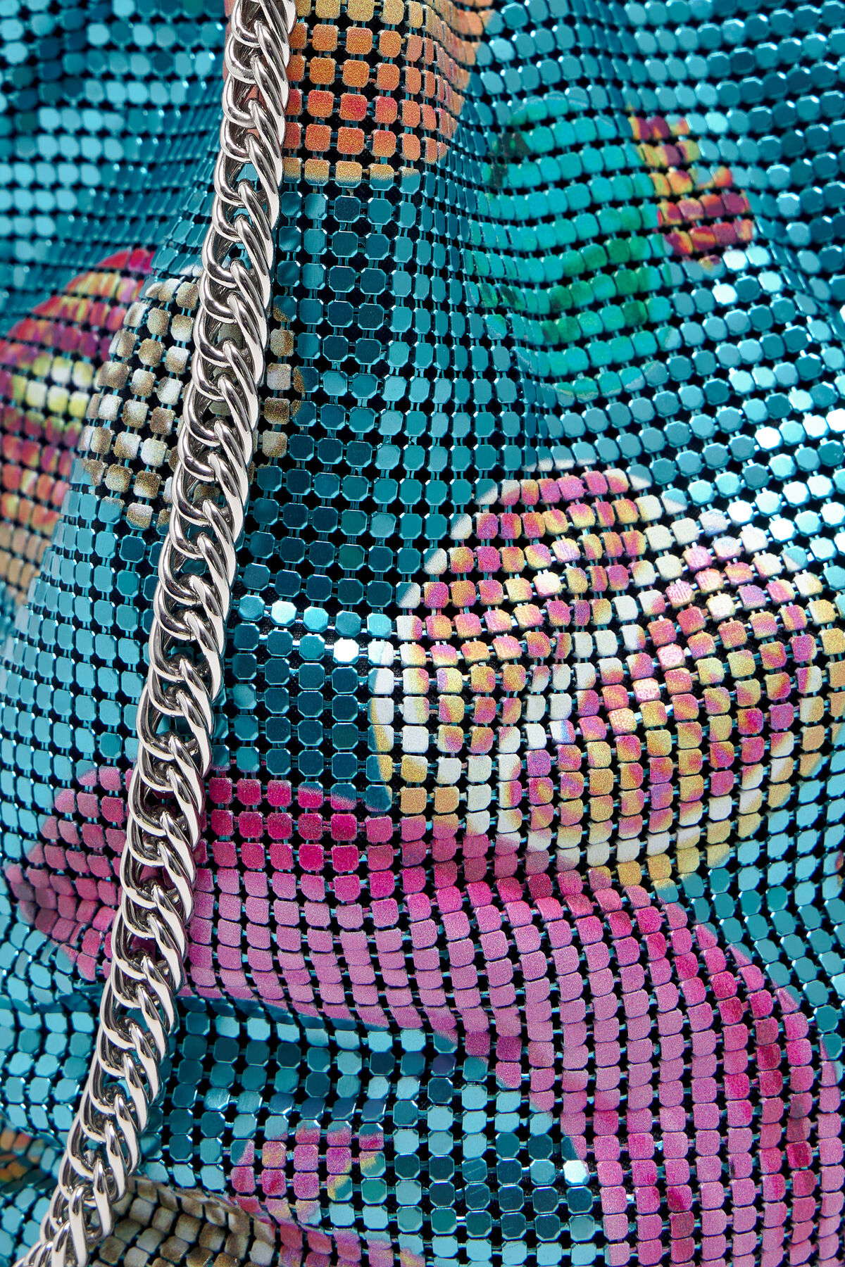 Bolso saca malla print Bananas Mix agua
