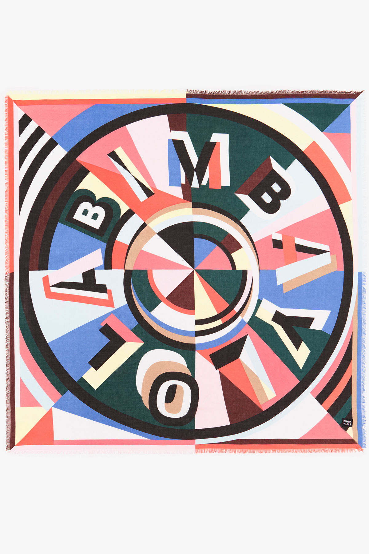 Chal logo geométrico coral