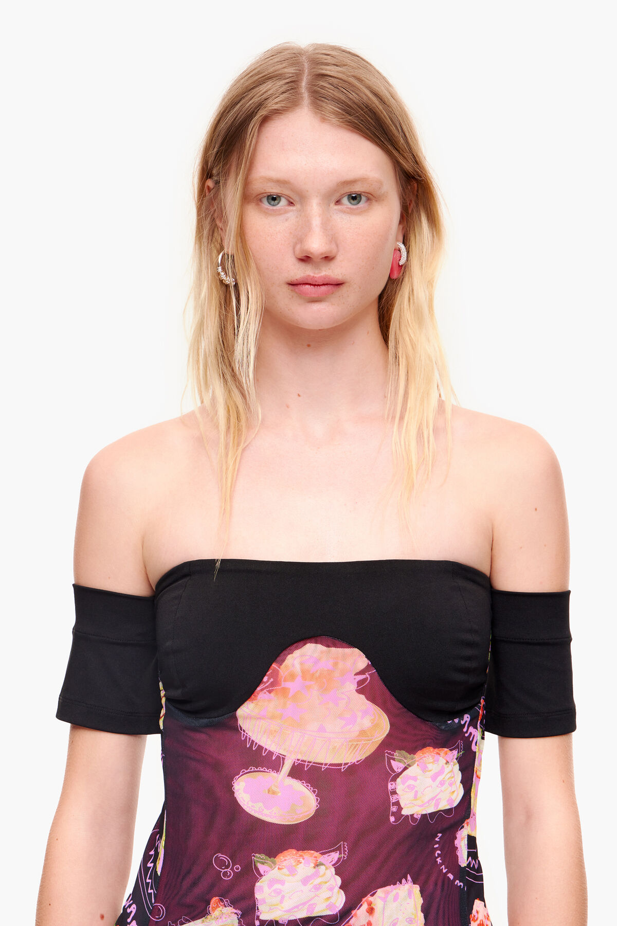 Top print Nickname Photo negro