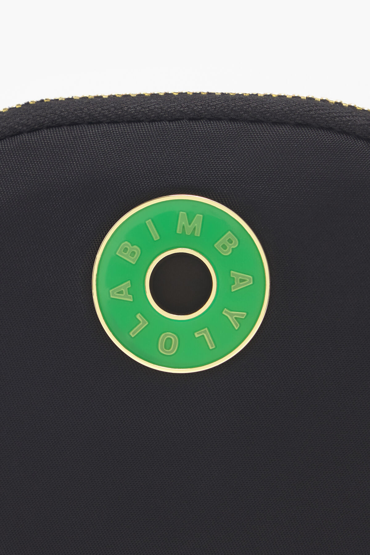 Monedero ovalado nylon negro