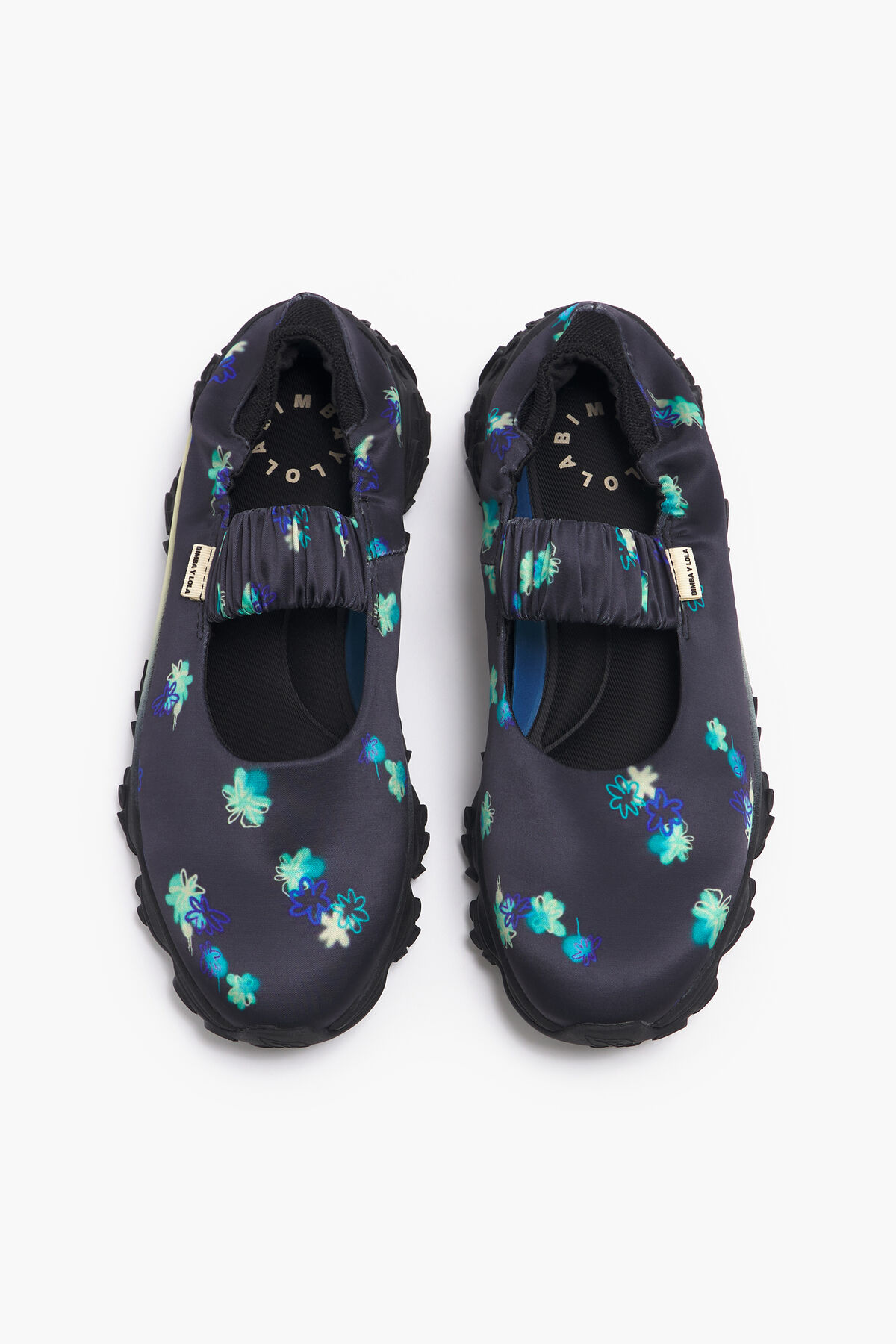 Bailarina runner pulpo print Spray Flowers gris