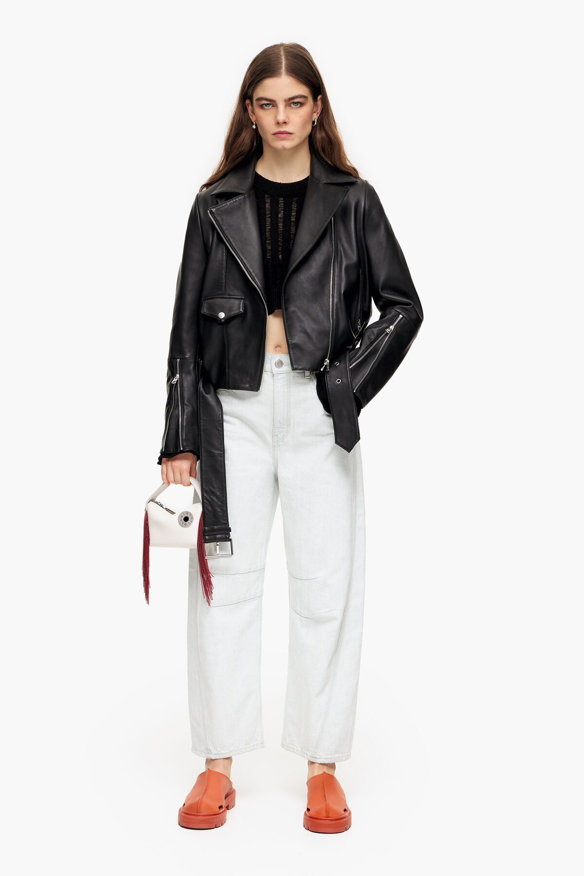 BARREL - Vaquero recto azul desteñido