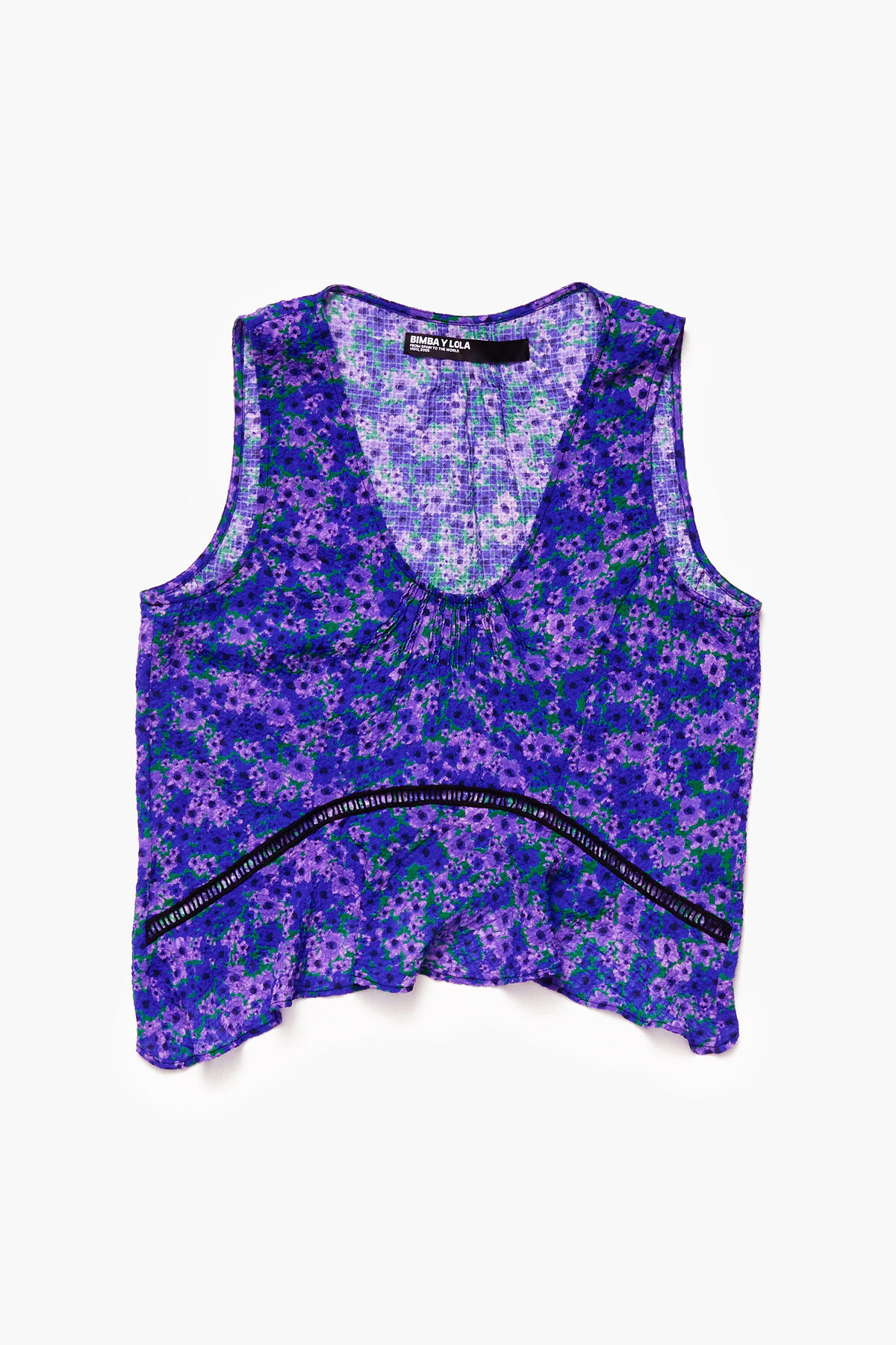 Top mini print Flowers Full