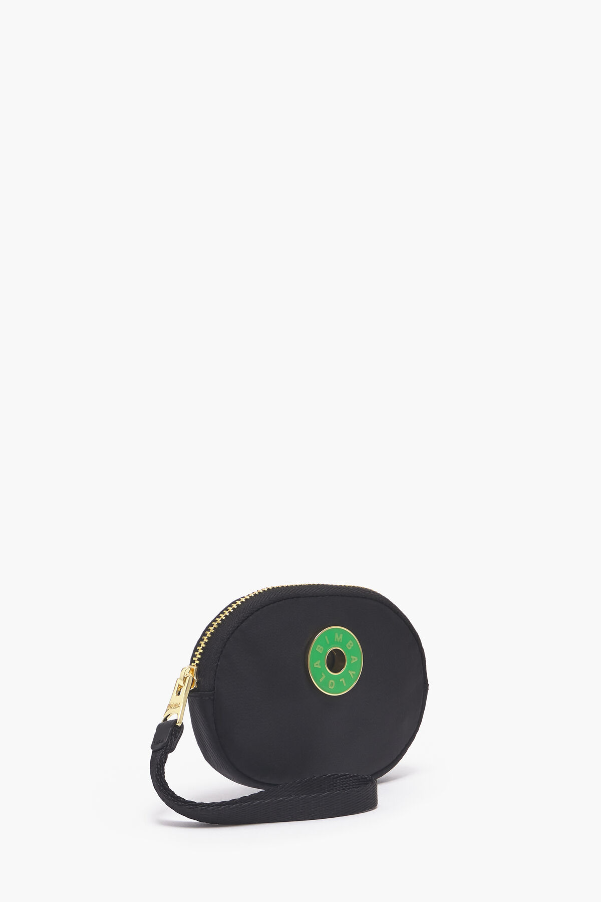 Monedero ovalado nylon negro