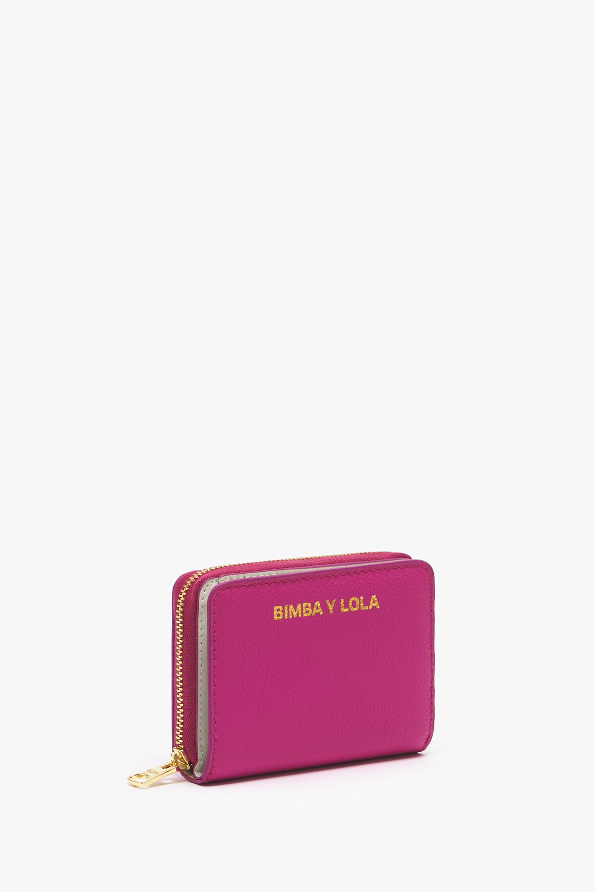 Cartera solapa piel fucsia