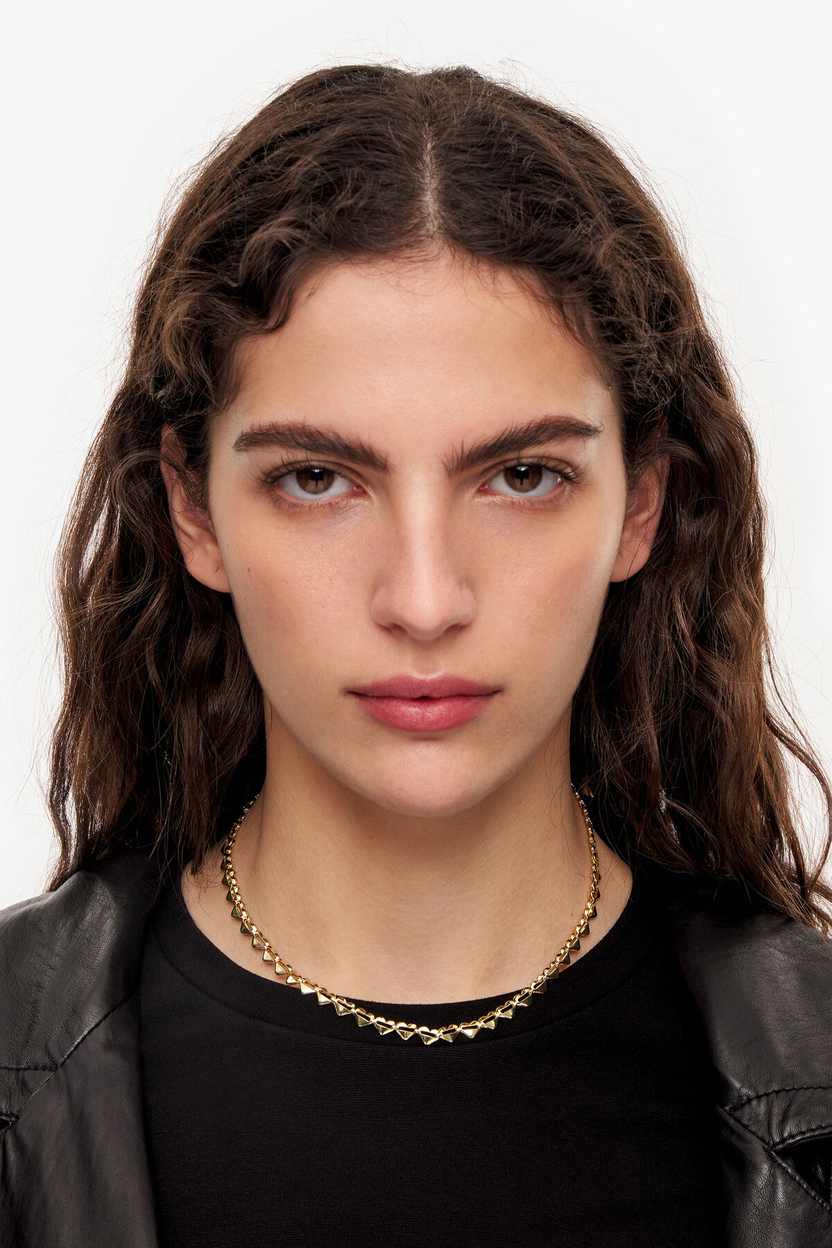 Collar corazones dorado