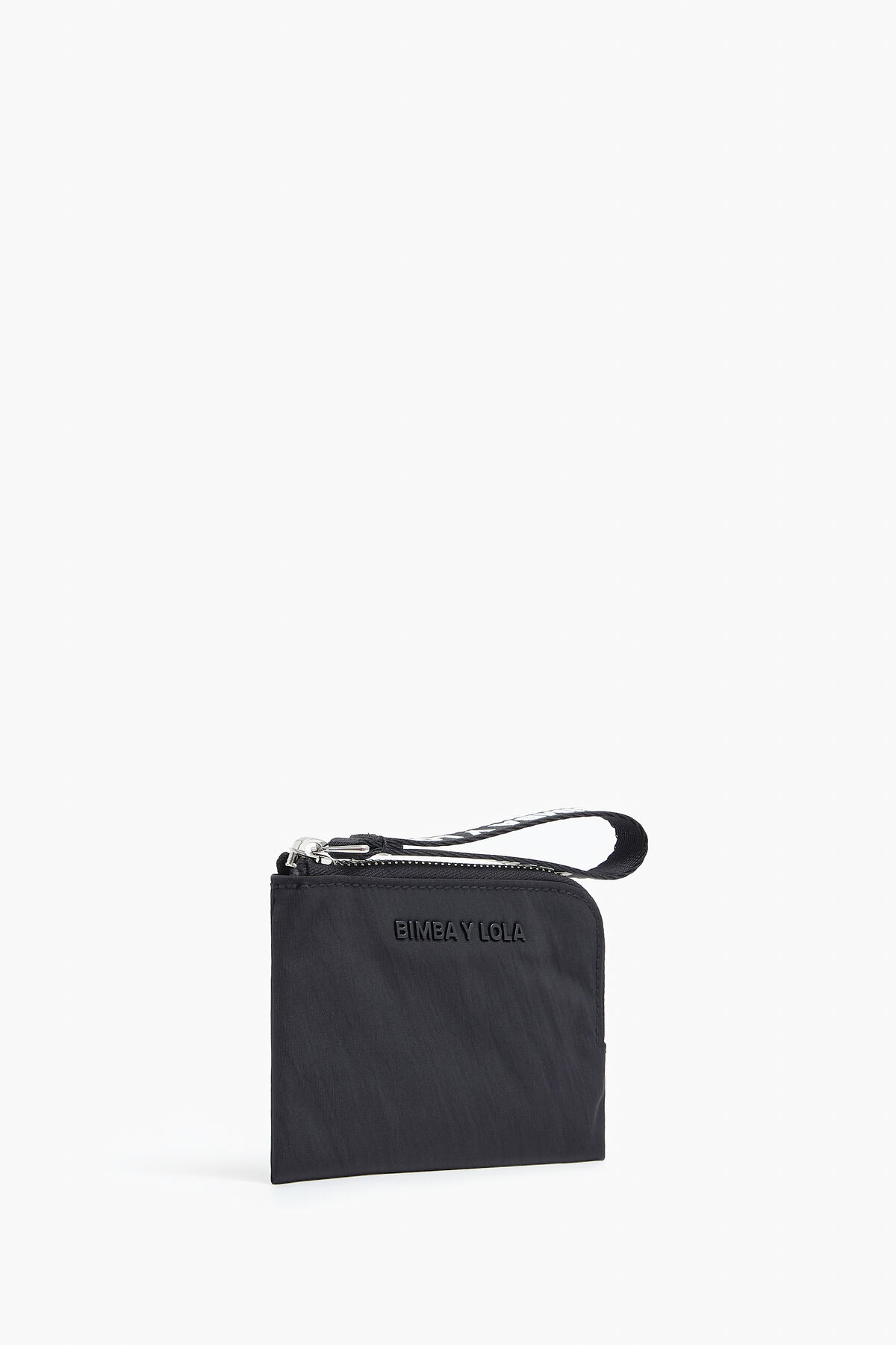 Monedero curvo S nylon negro