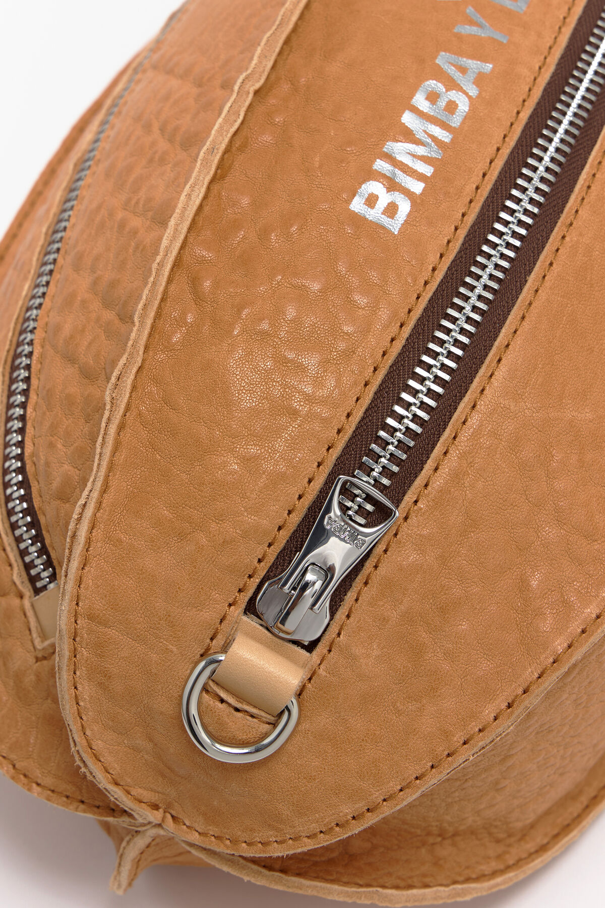 Bolso Pelota L piel camel
